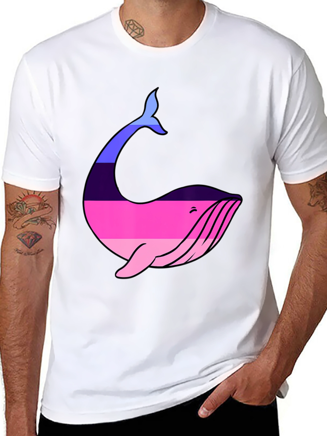 Whale Pride T-Shirt - Black