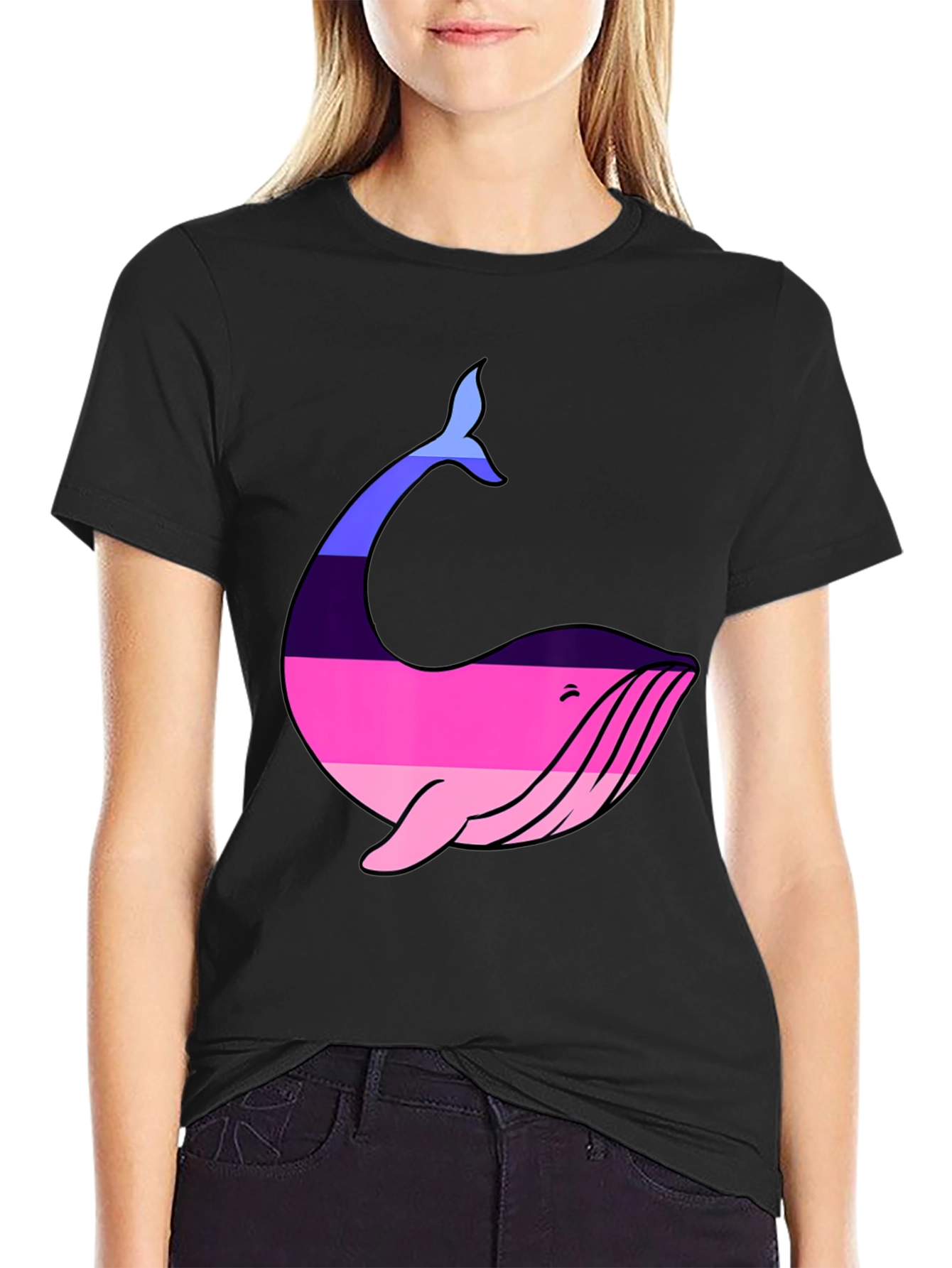 Whale Pride T-Shirt - Black