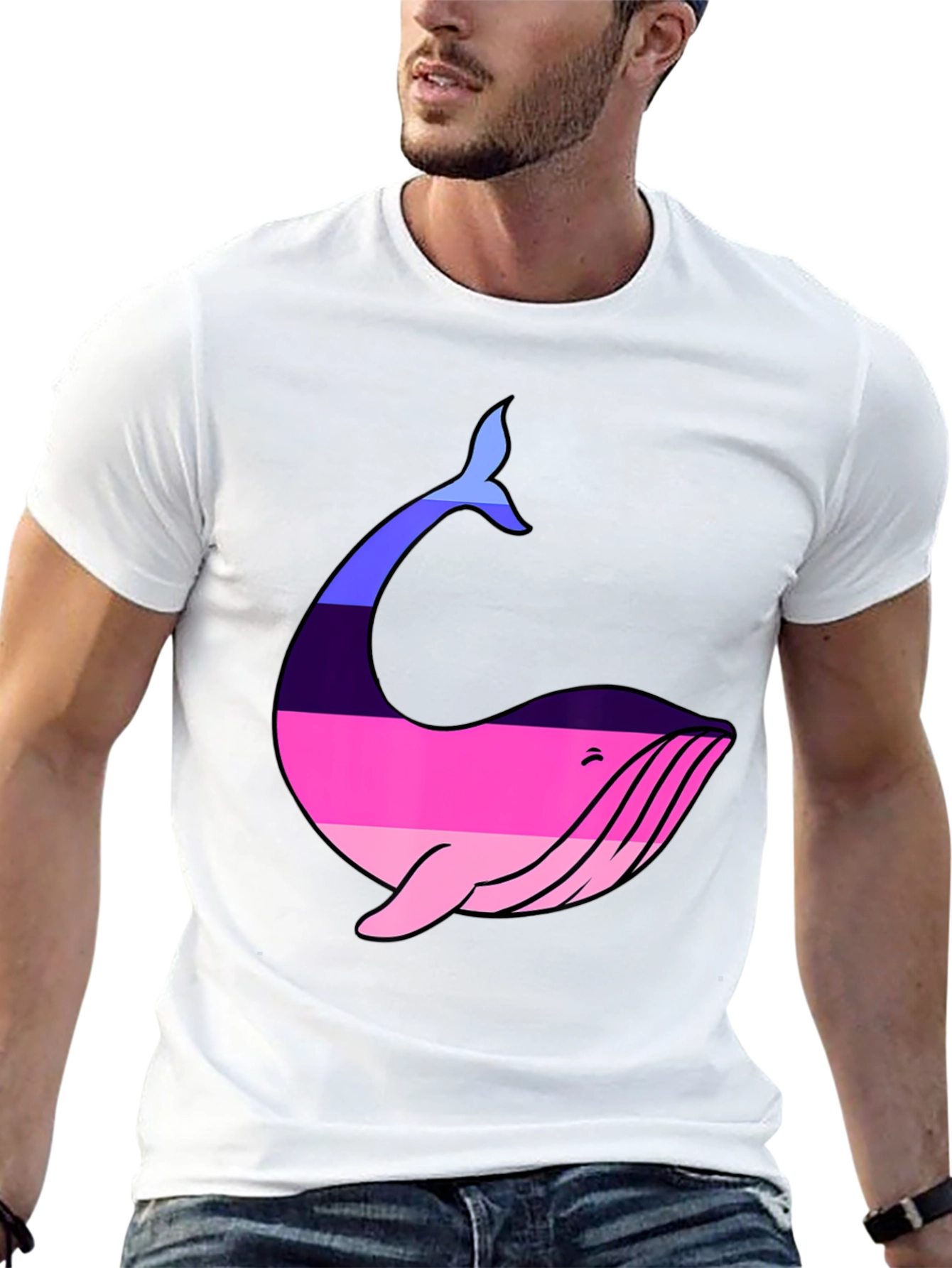 Whale Pride T-Shirt - Black