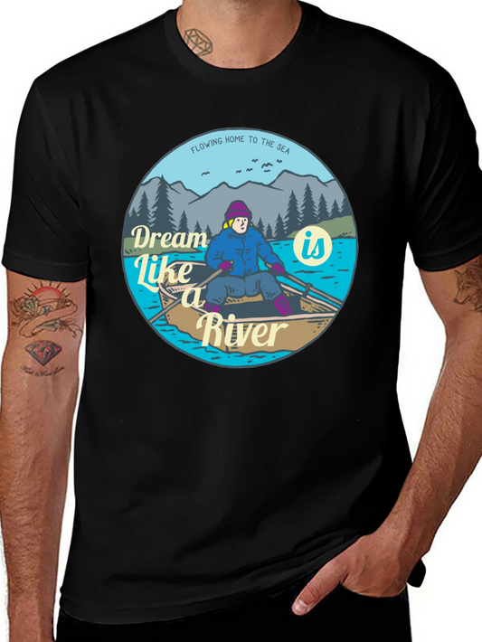 Dream Like a River T-Shirt - Flowing Home Design