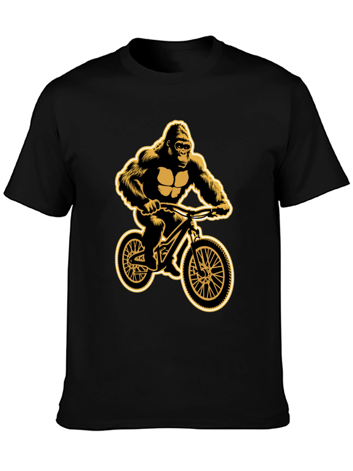 Gorilla Biker Graphic T-Shirt - Cool Animal Design