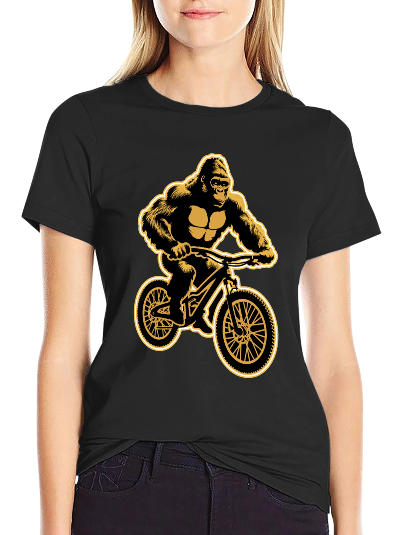 Gorilla Biker Graphic T-Shirt - Cool Animal Design