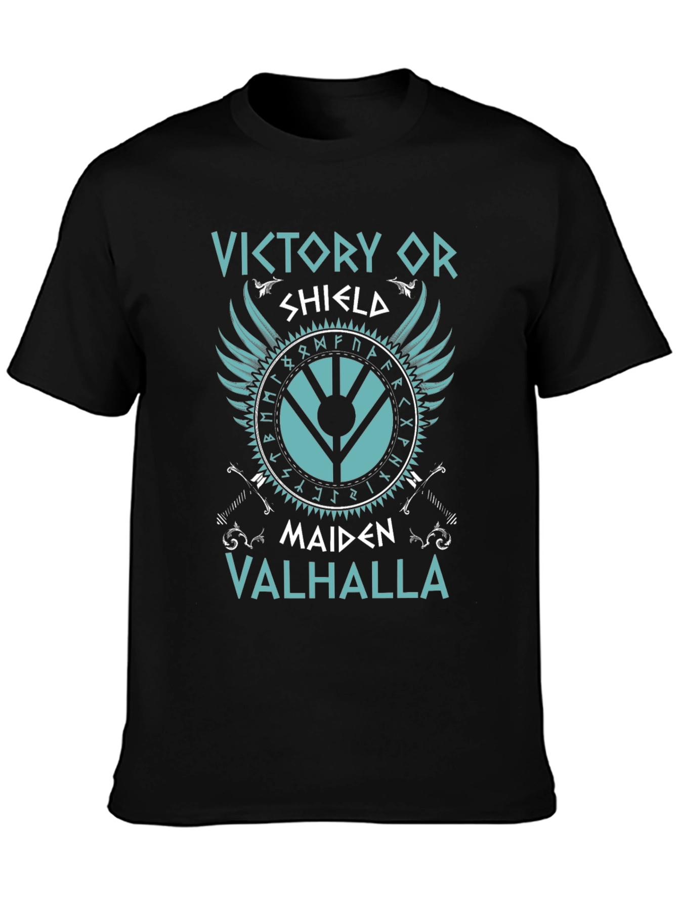 Viking Shield Maiden Valhalla Graphic Tee