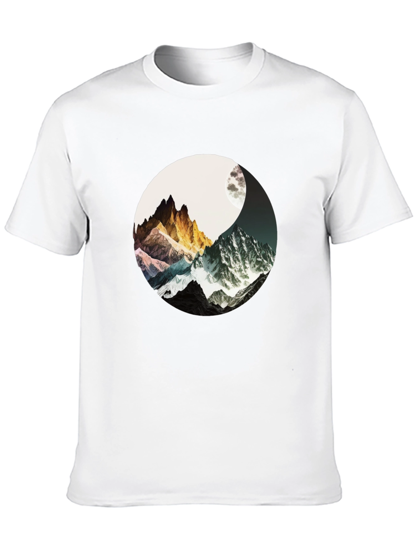 Yin Yang Mountains T-Shirt - Harmony & Adventure