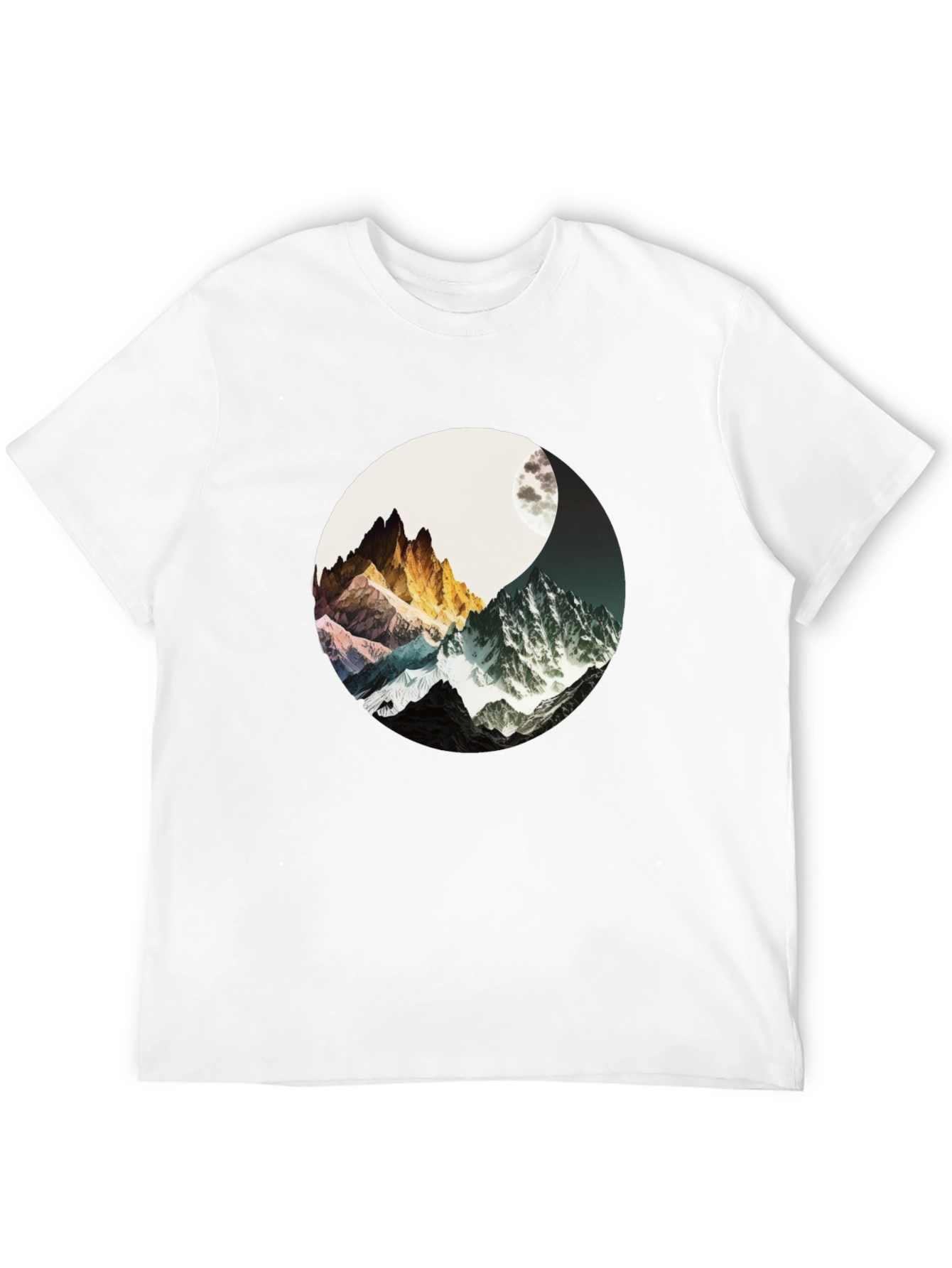 Yin Yang Mountains T-Shirt - Harmony & Adventure