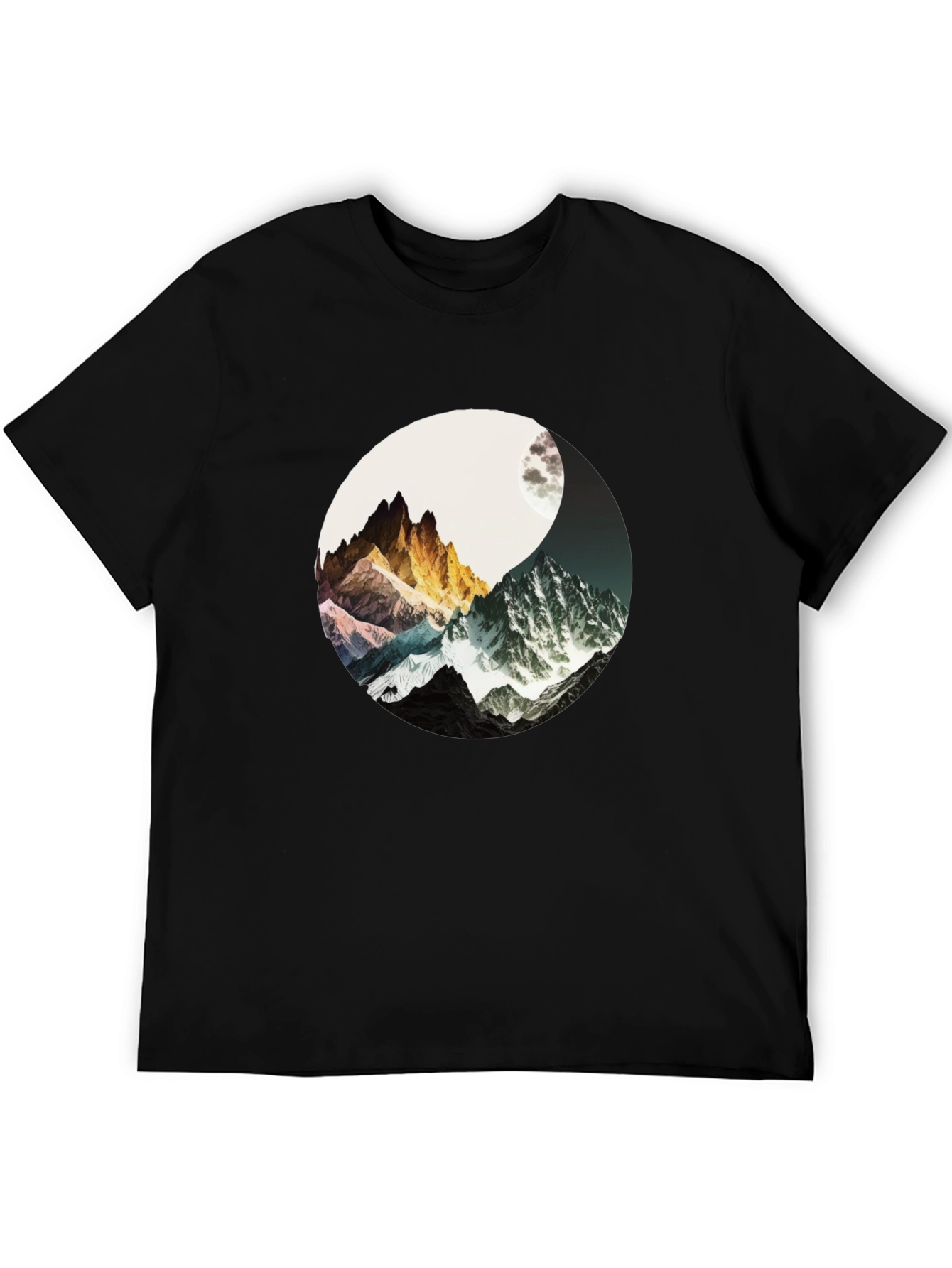 Yin Yang Mountains T-Shirt - Harmony & Adventure
