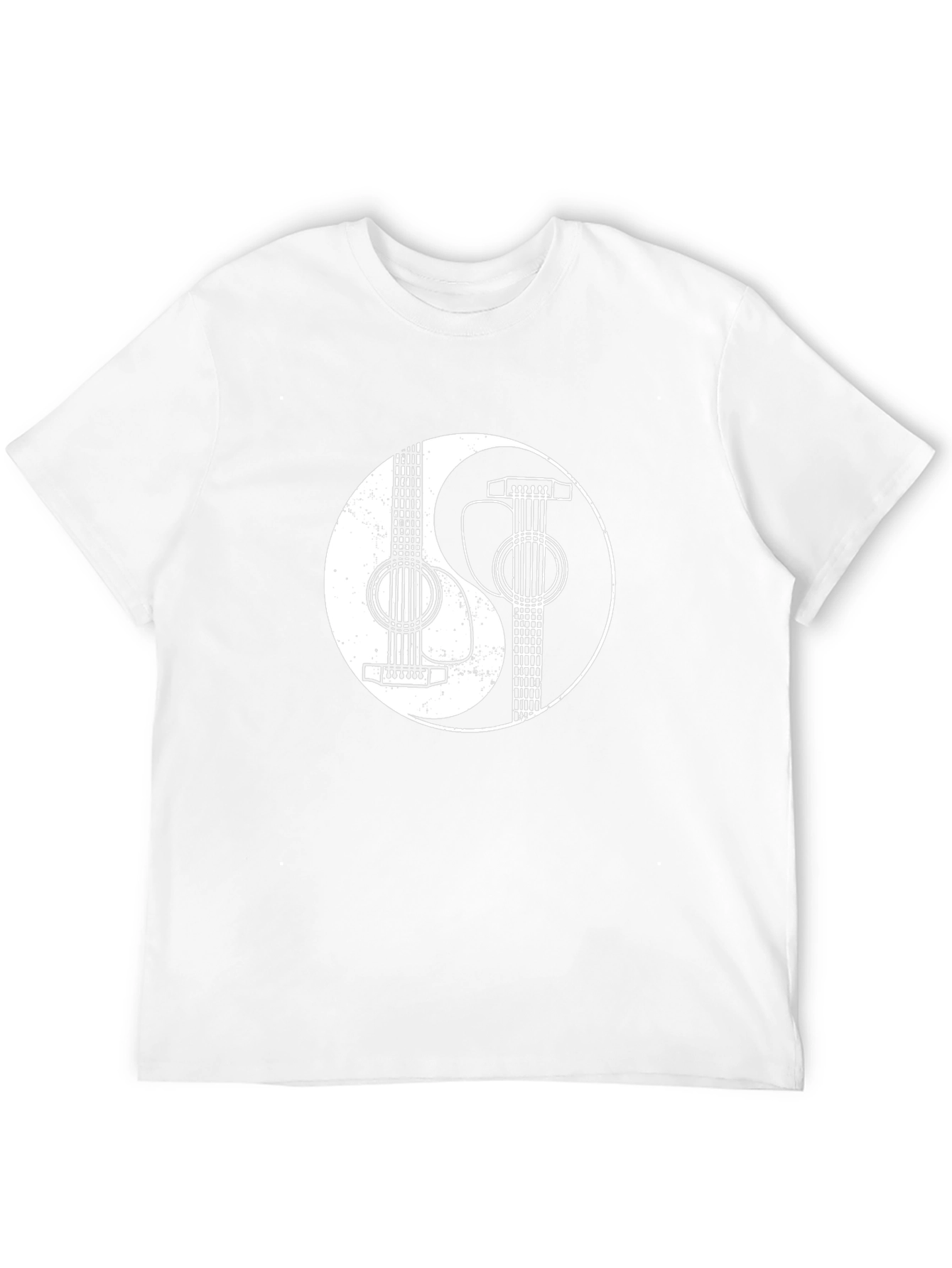 Yin Yang Guitar Graphic T-Shirt