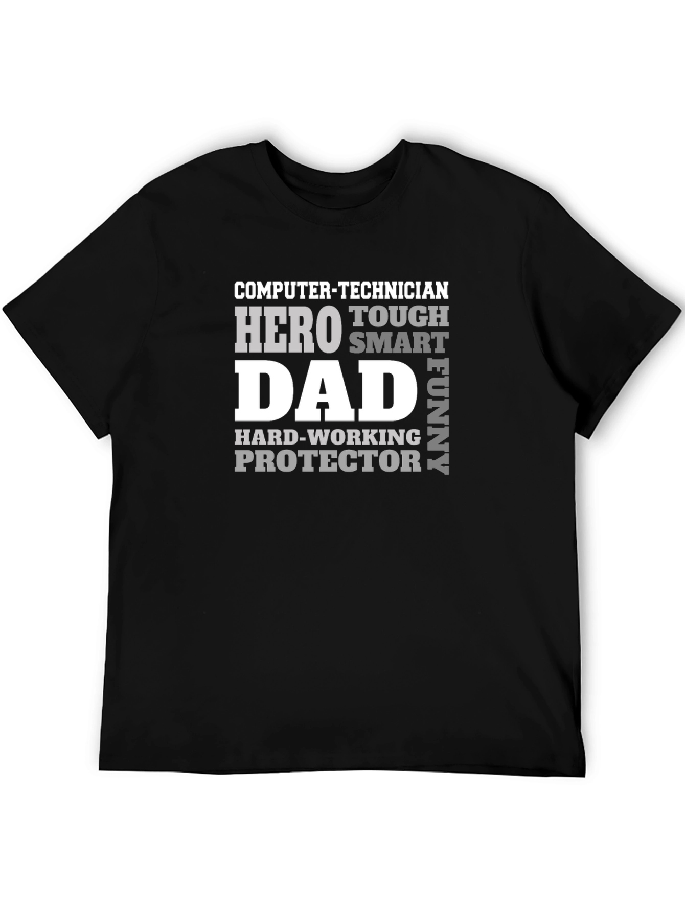 Computer Technician Dad Hero T-Shirt