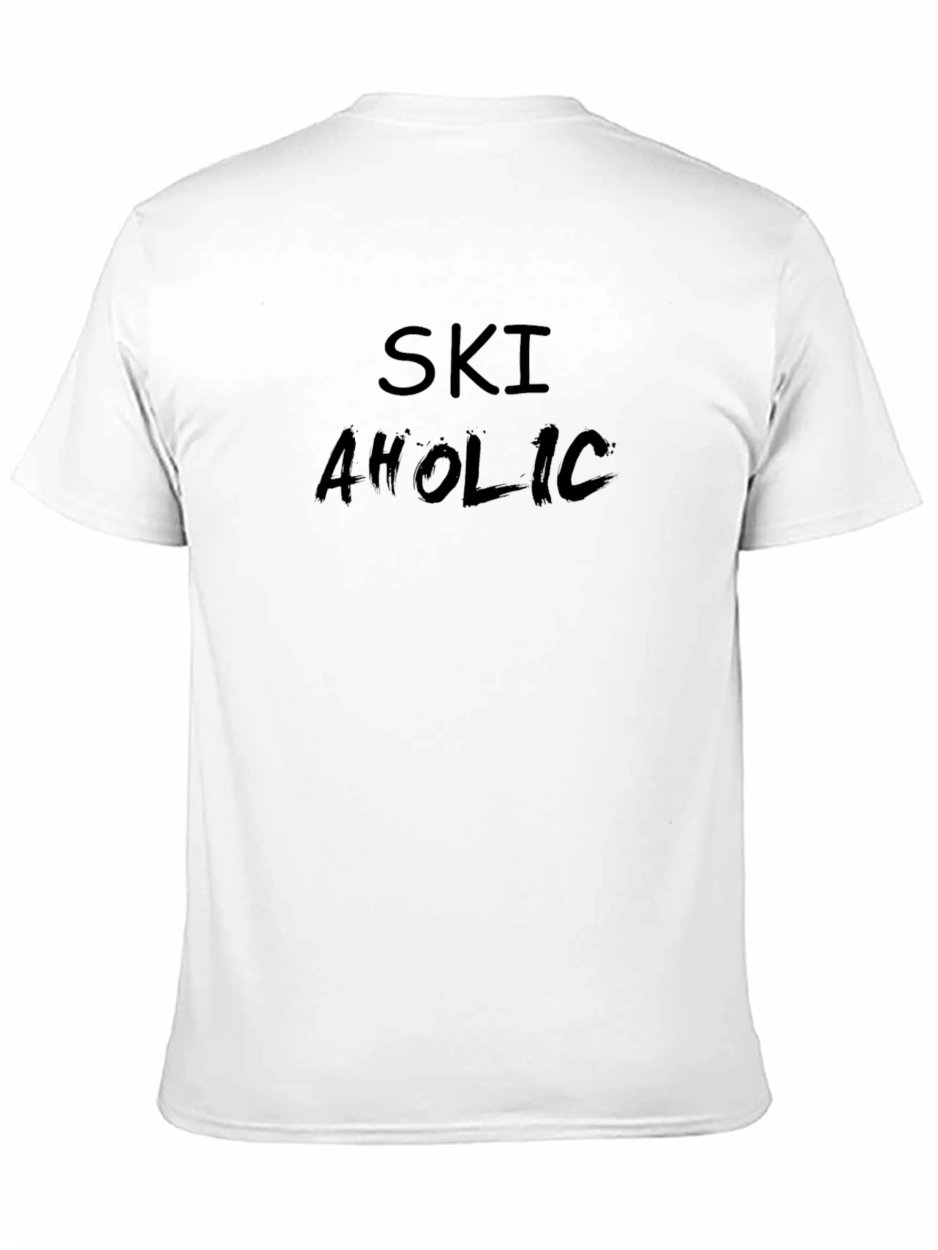 Skiaholic Black T-Shirt - Cool Graphic Tee