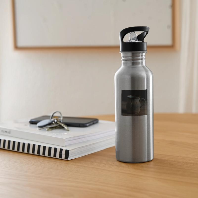 A rough ceramic mug is a handmade piece