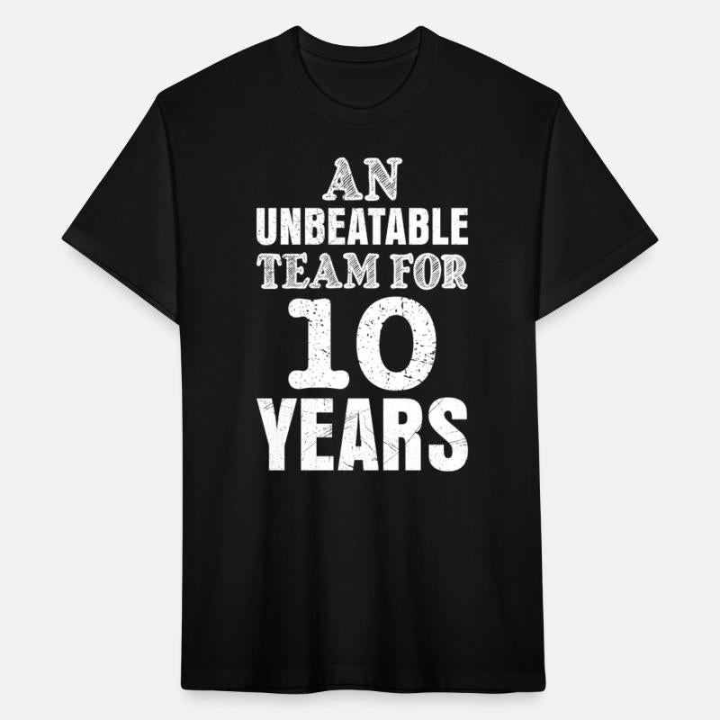 A team for 10 years 10th wedding anniversary