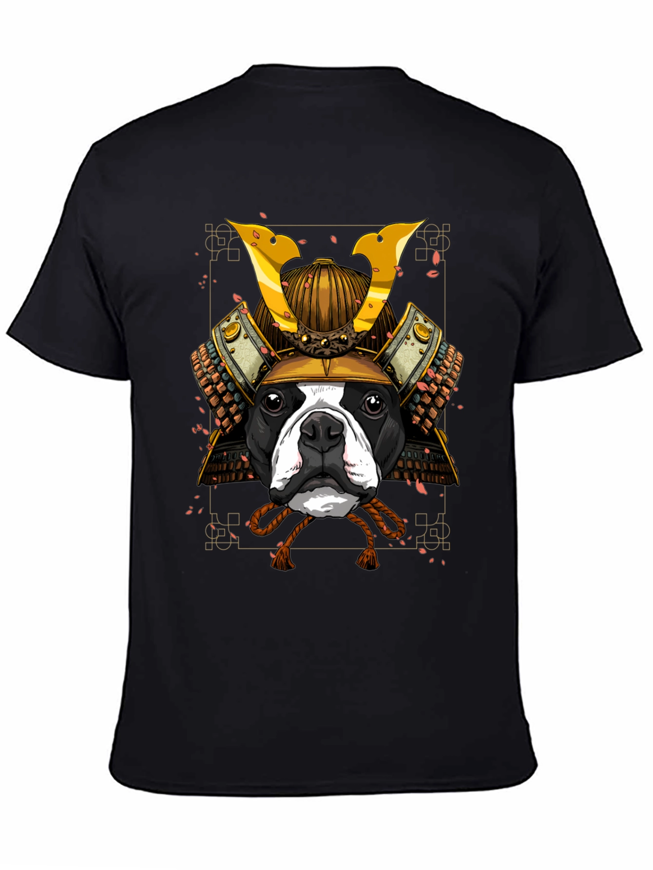 Samurai Dog T-Shirt - Black Graphic Tee