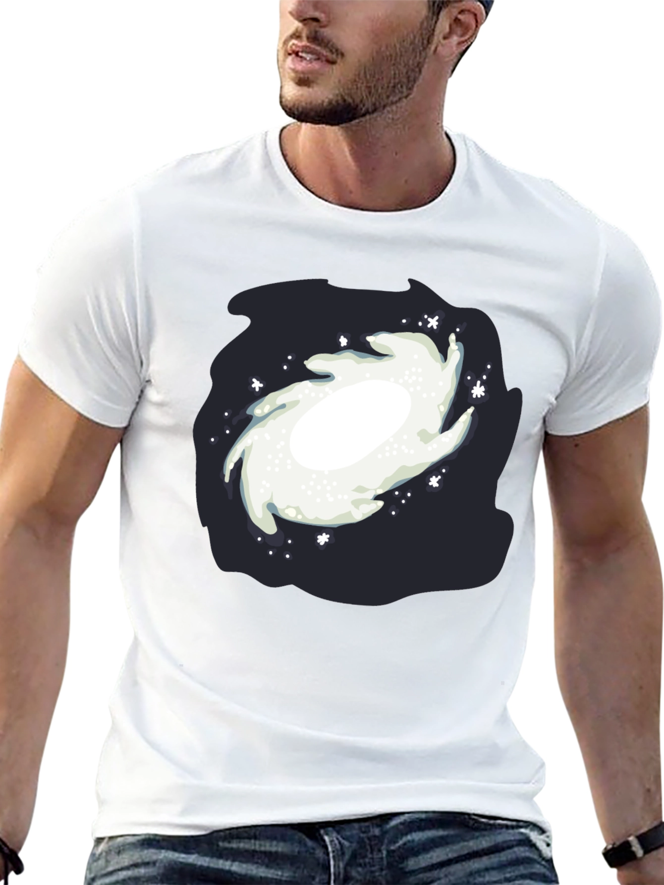 Galaxy Graphic Black T-Shirt