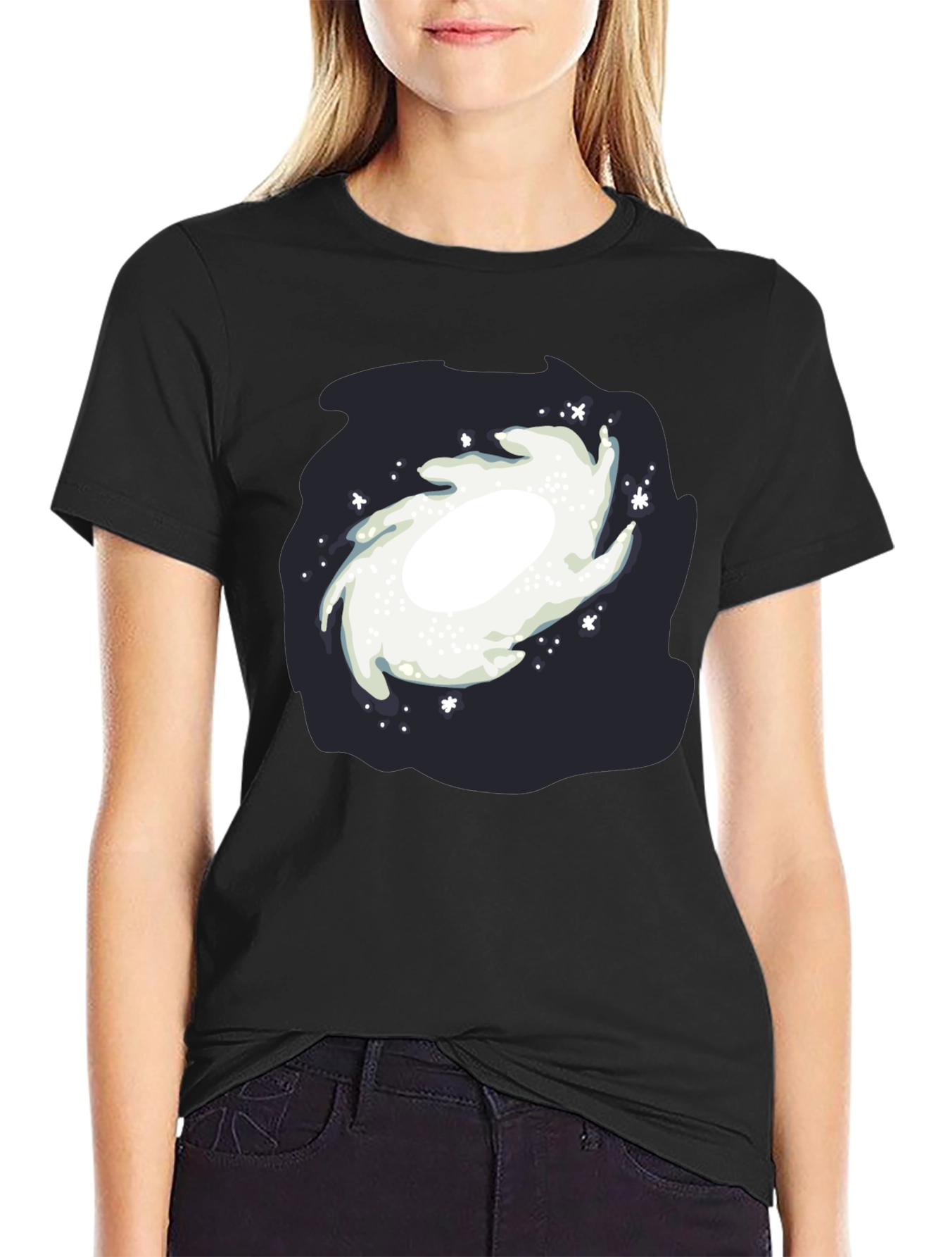 Galaxy Graphic Black T-Shirt