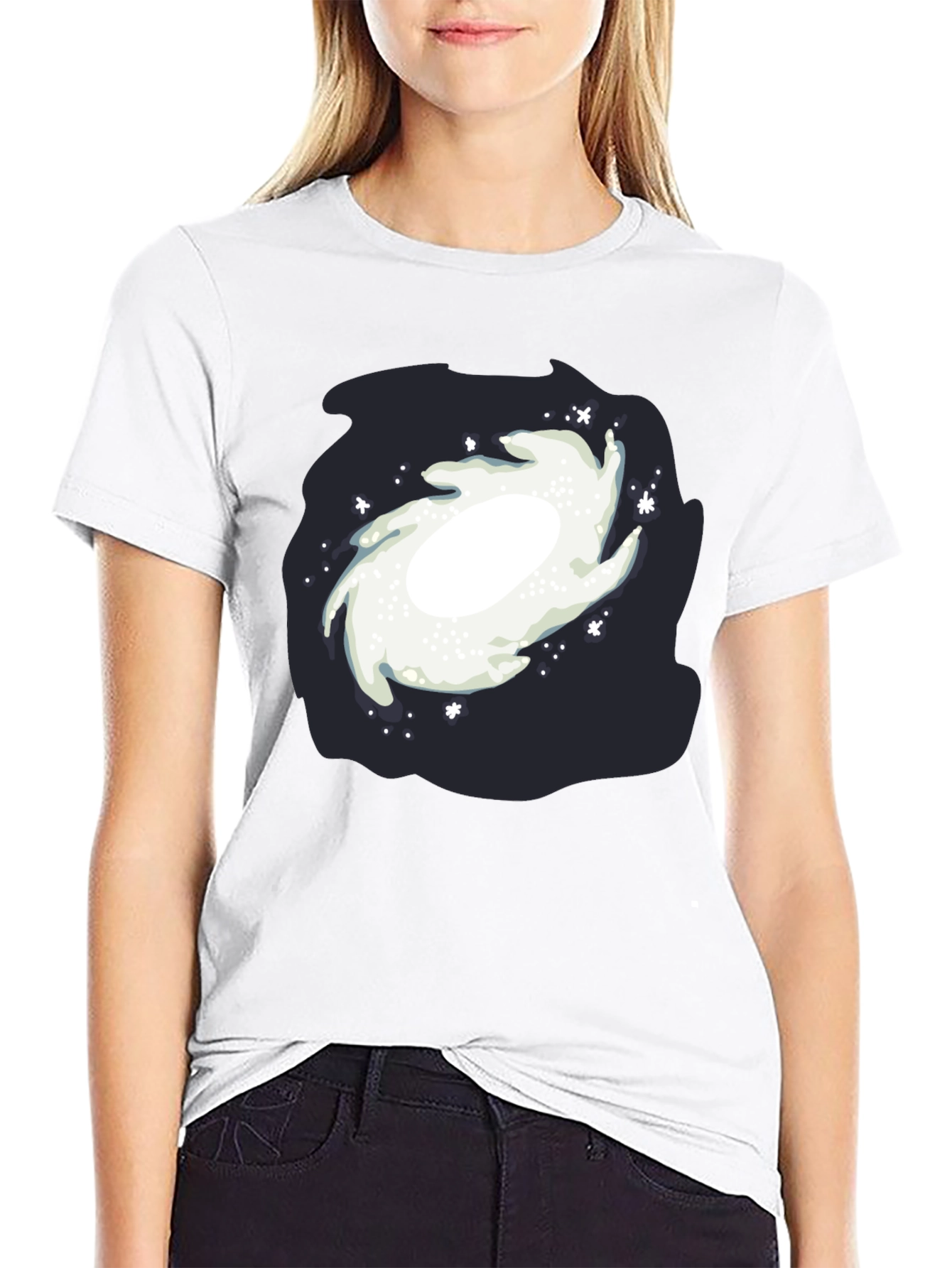 Galaxy Graphic Black T-Shirt
