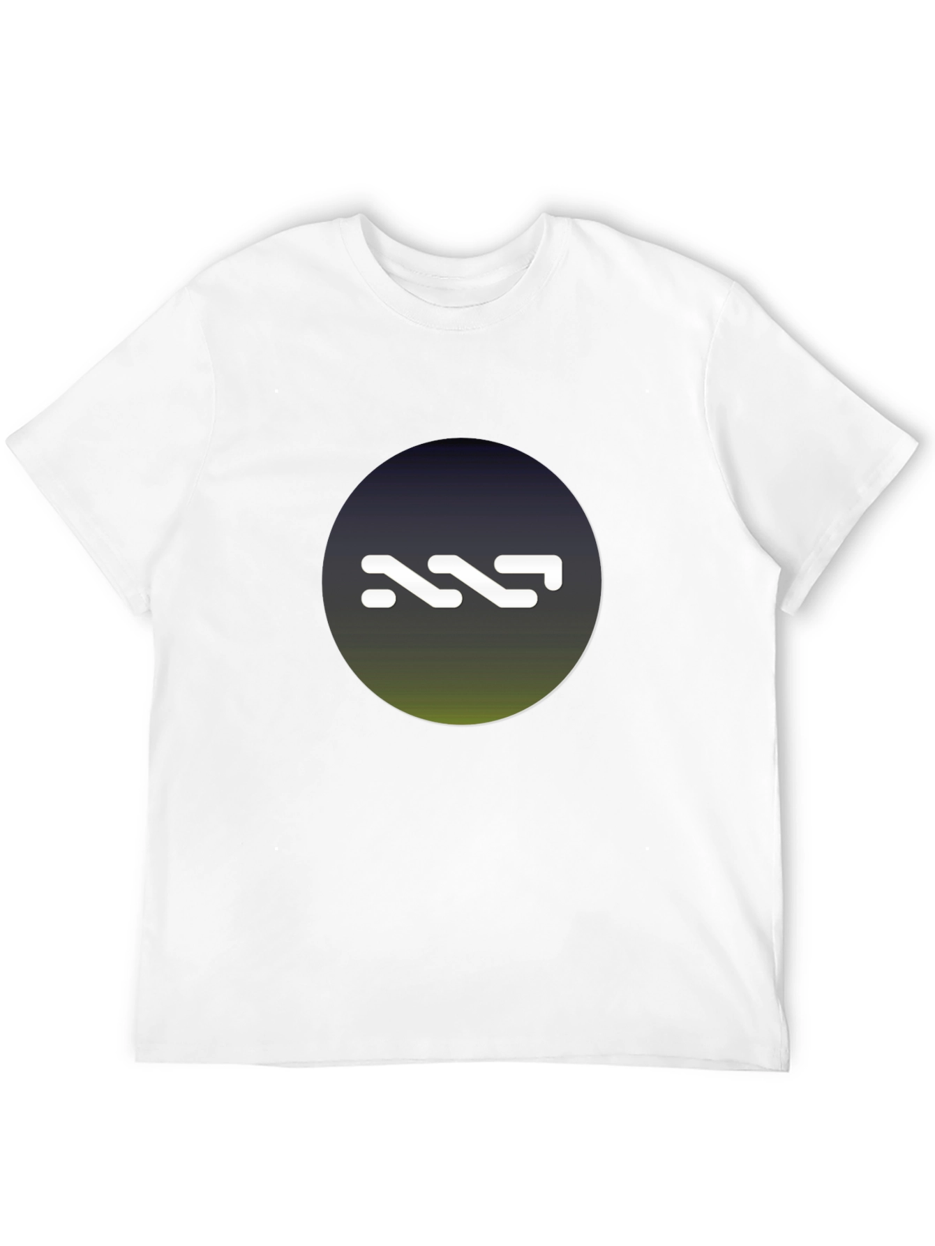 NNN Logo Black T-Shirt - Gradient Circle Design