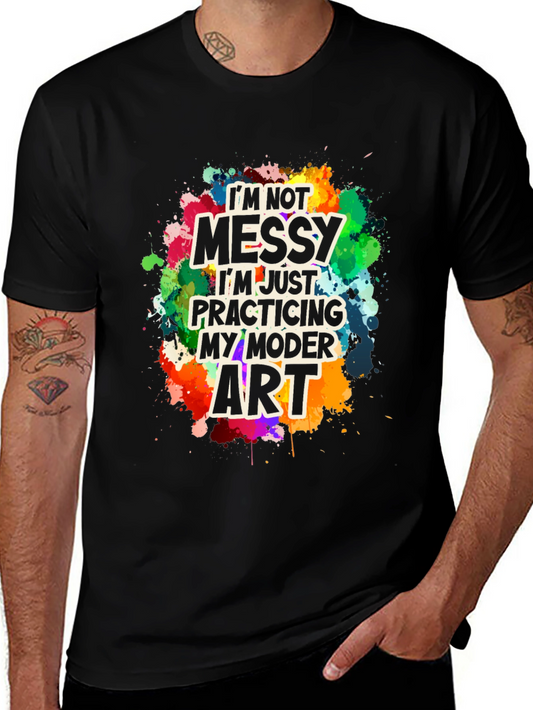 Funny Modern Art Messy T-Shirt