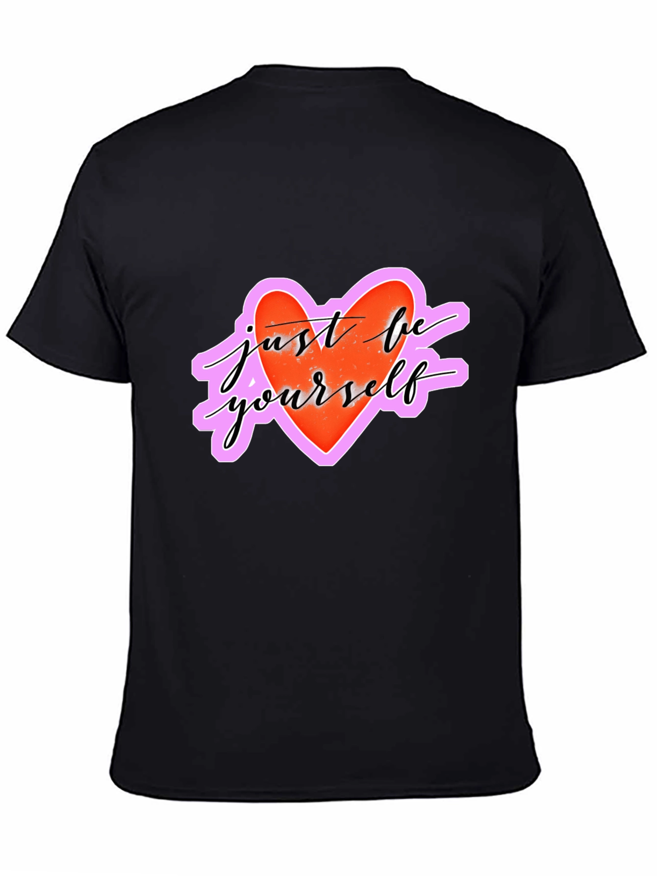 Just Be Yourself Heart Graphic T-Shirt