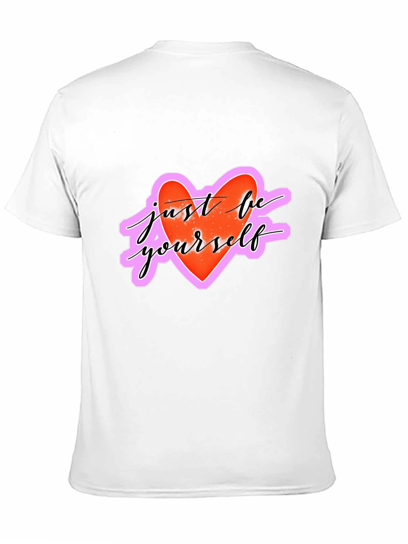Just Be Yourself Heart Graphic T-Shirt