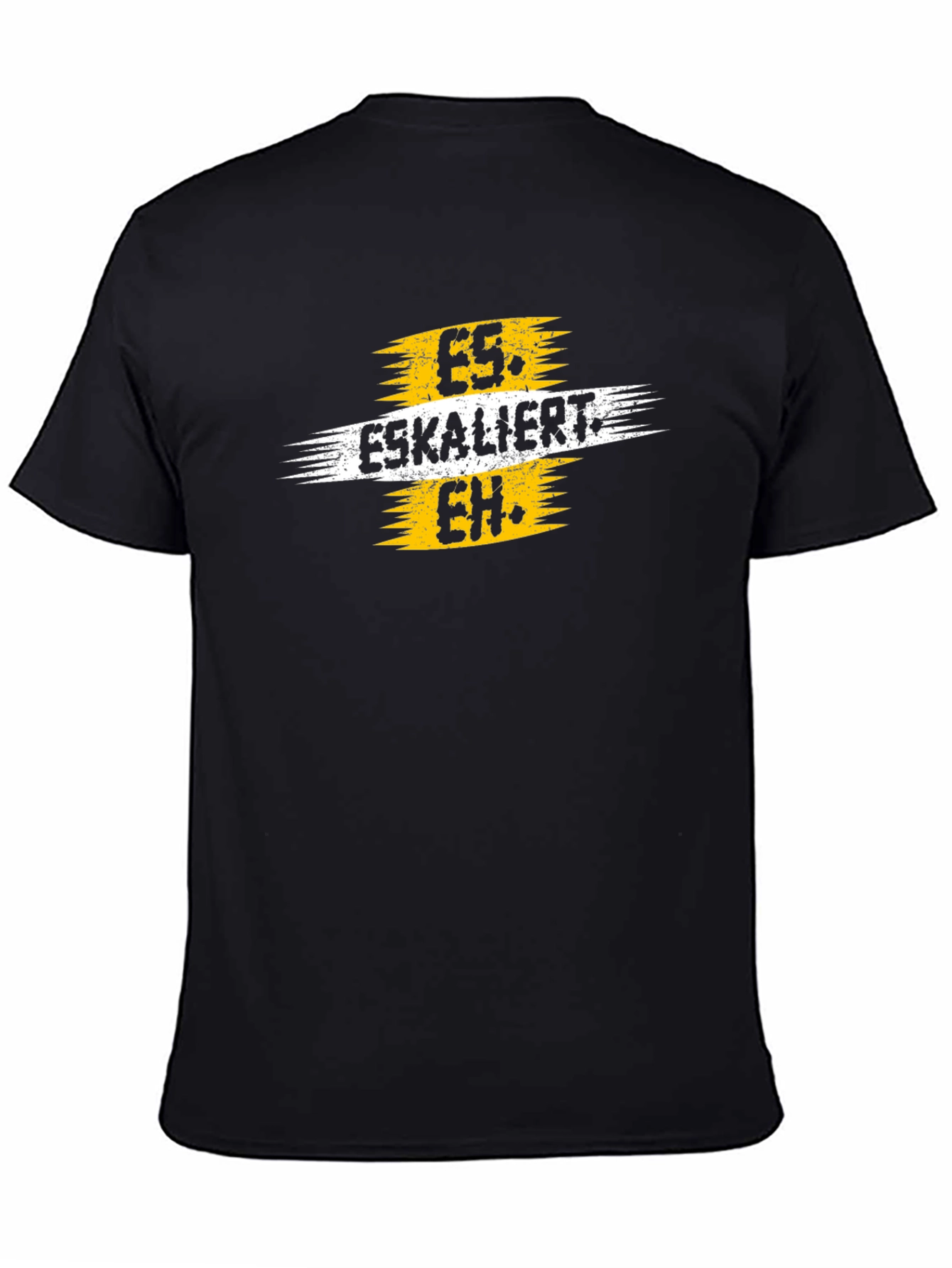 Es Eskaliert Eh Black Graphic Tee