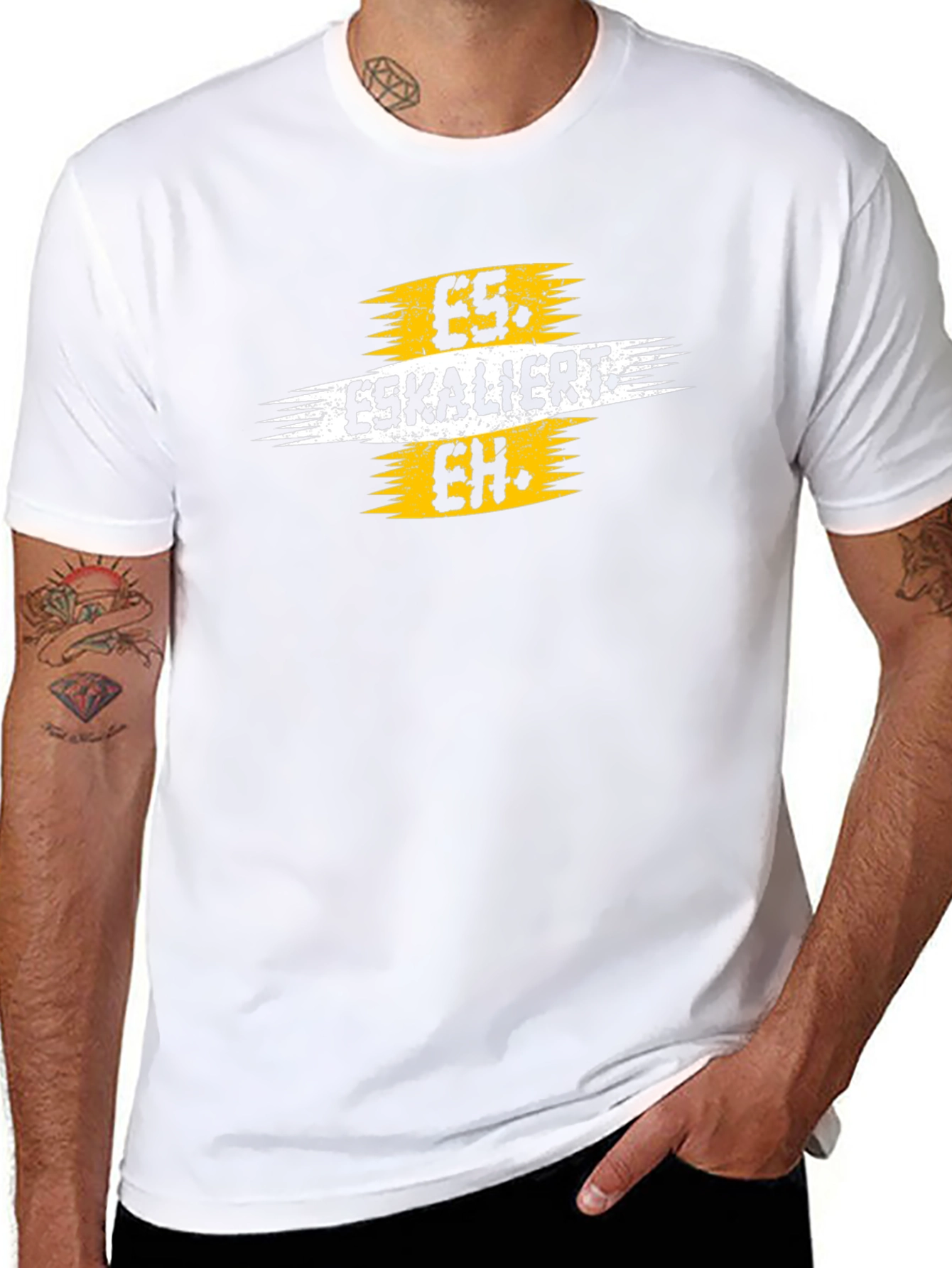Es Eskaliert Eh Black Graphic Tee