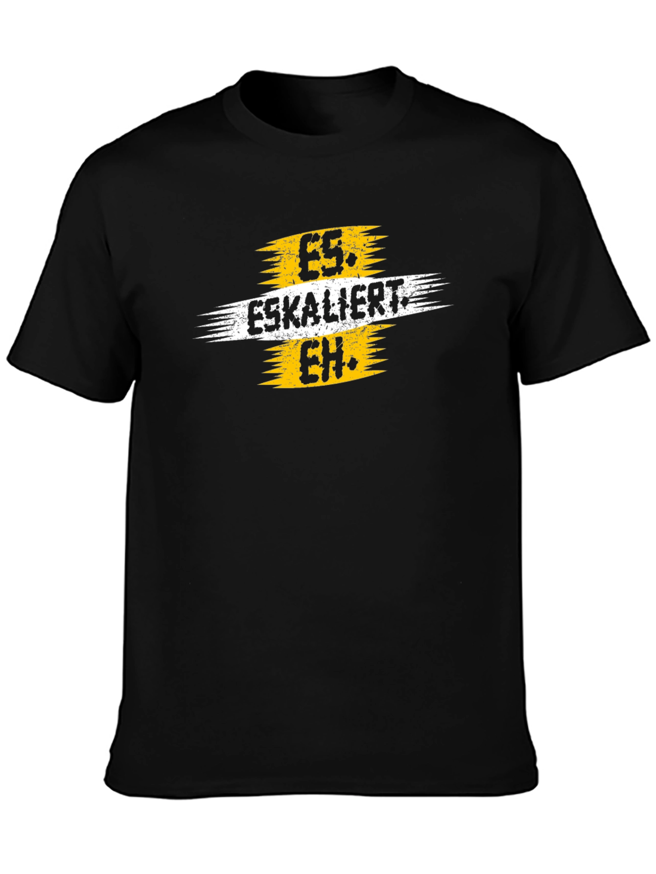 Es Eskaliert Eh Black Graphic Tee