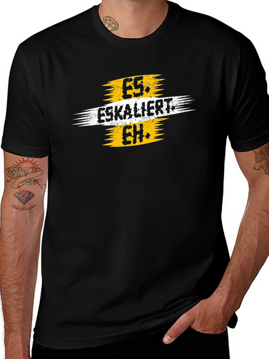 Es Eskaliert Eh Black Graphic Tee