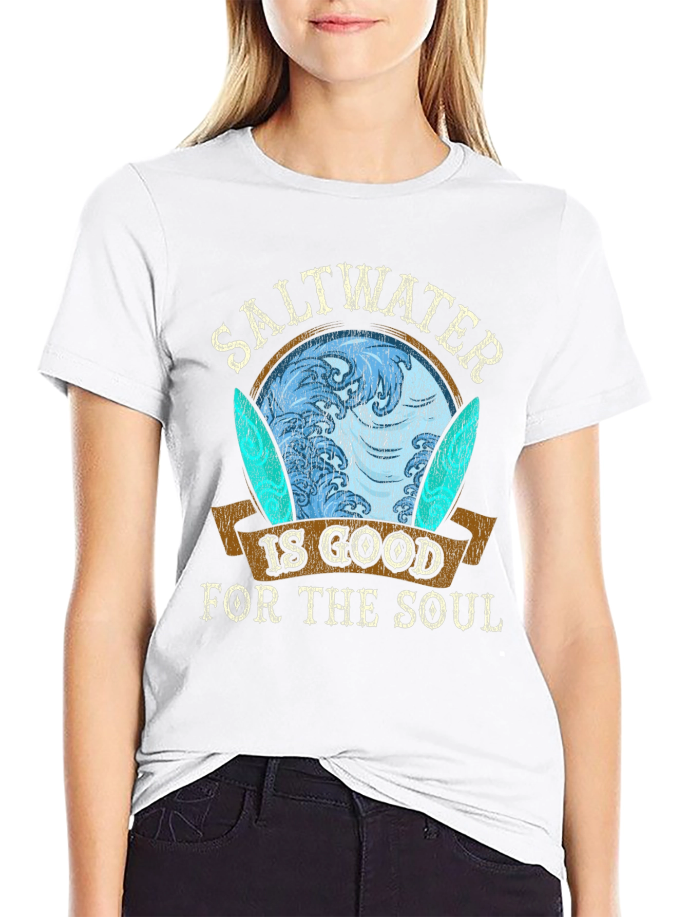 Saltwater is Good for the Soul Graphic T-Shirt