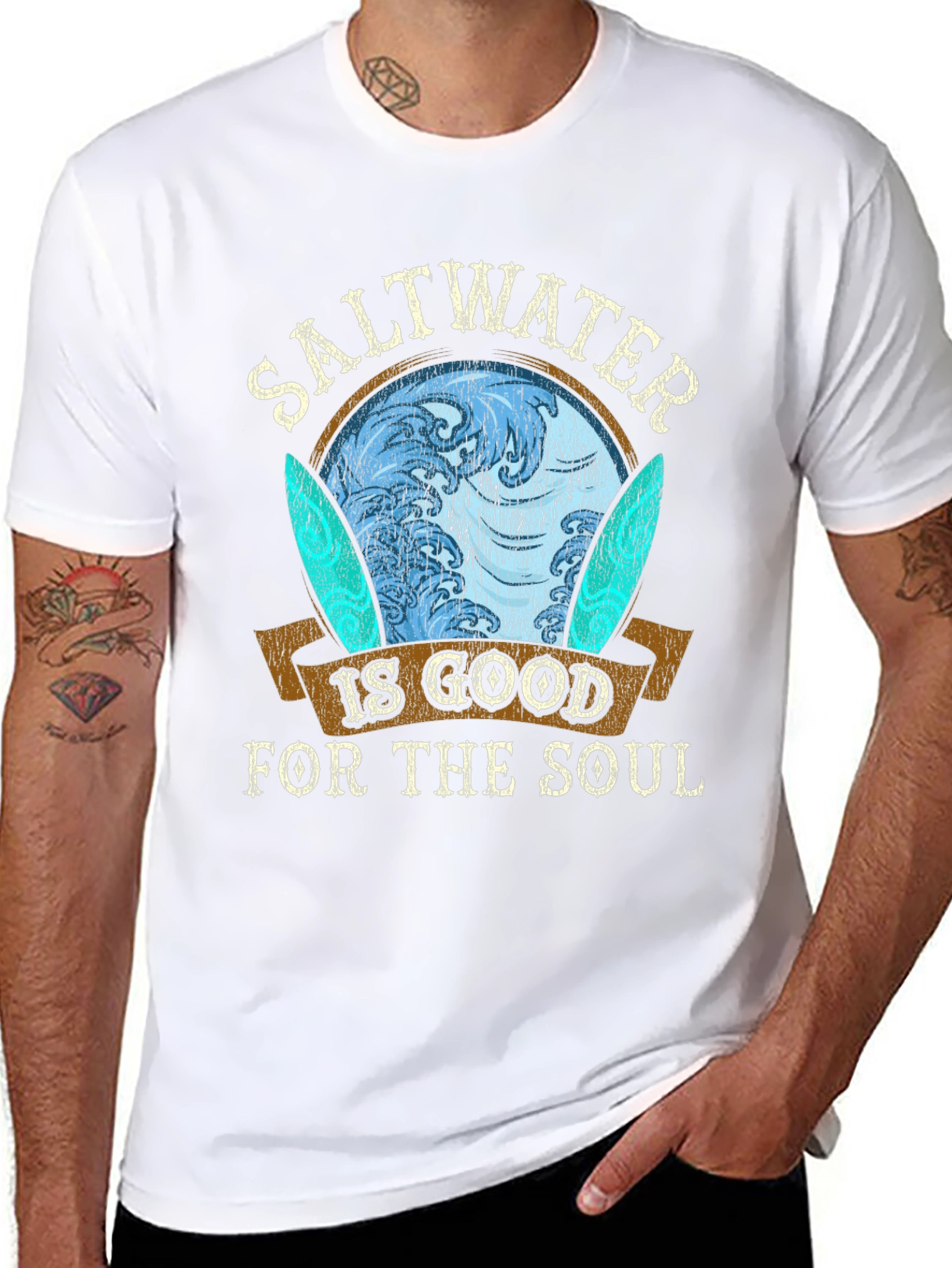 Saltwater is Good for the Soul Graphic T-Shirt