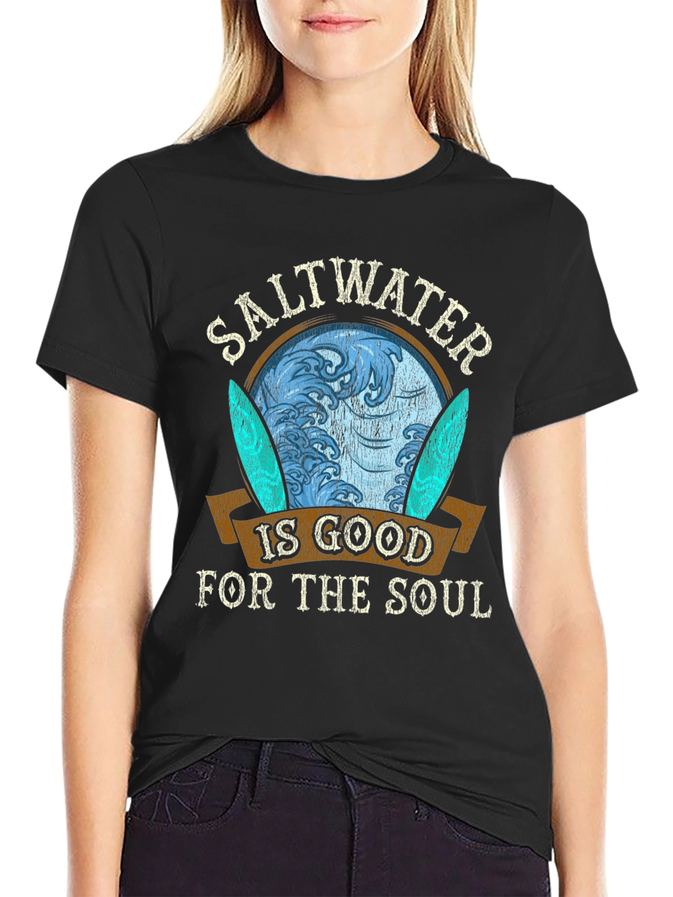 Saltwater is Good for the Soul Graphic T-Shirt