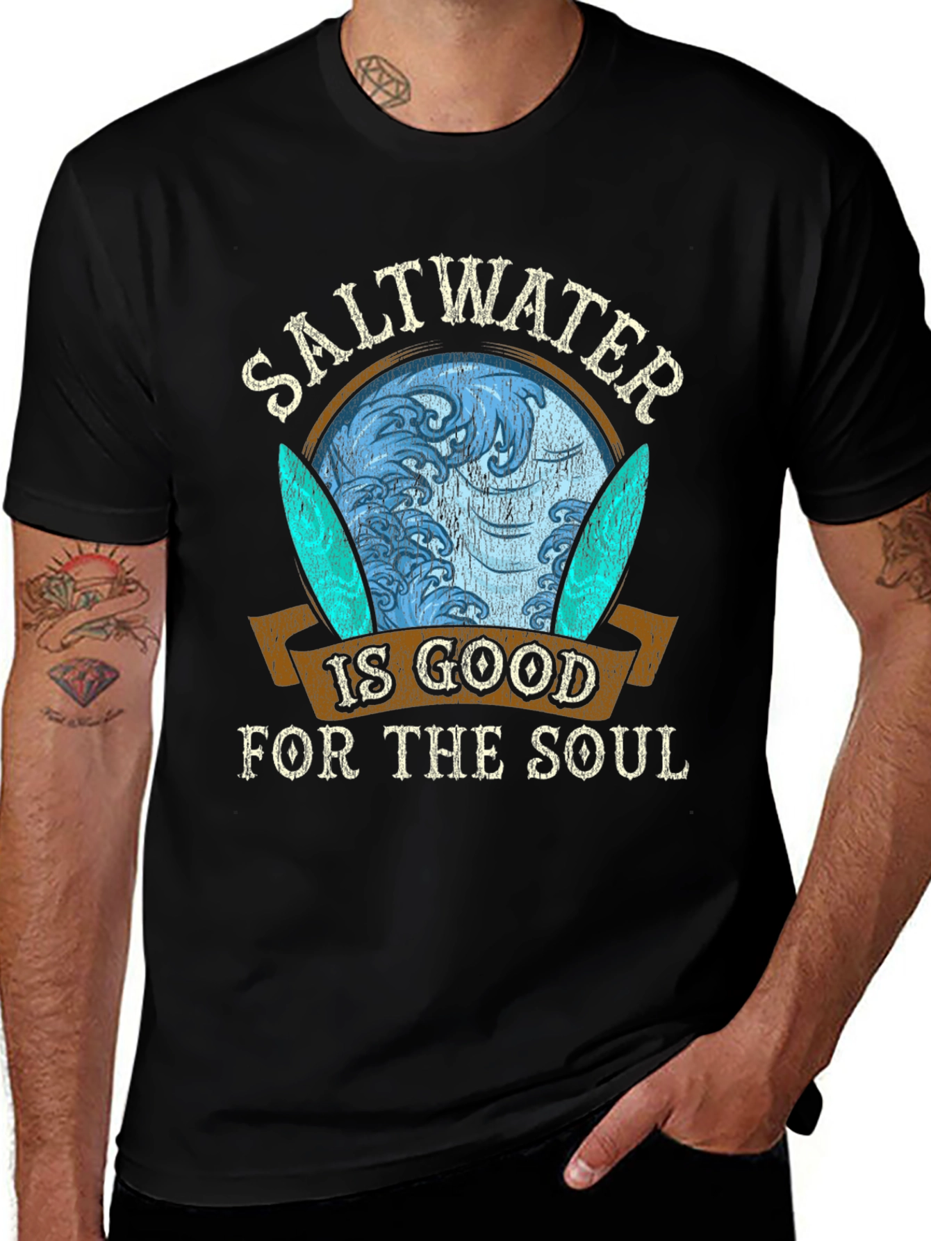 Saltwater is Good for the Soul Graphic T-Shirt
