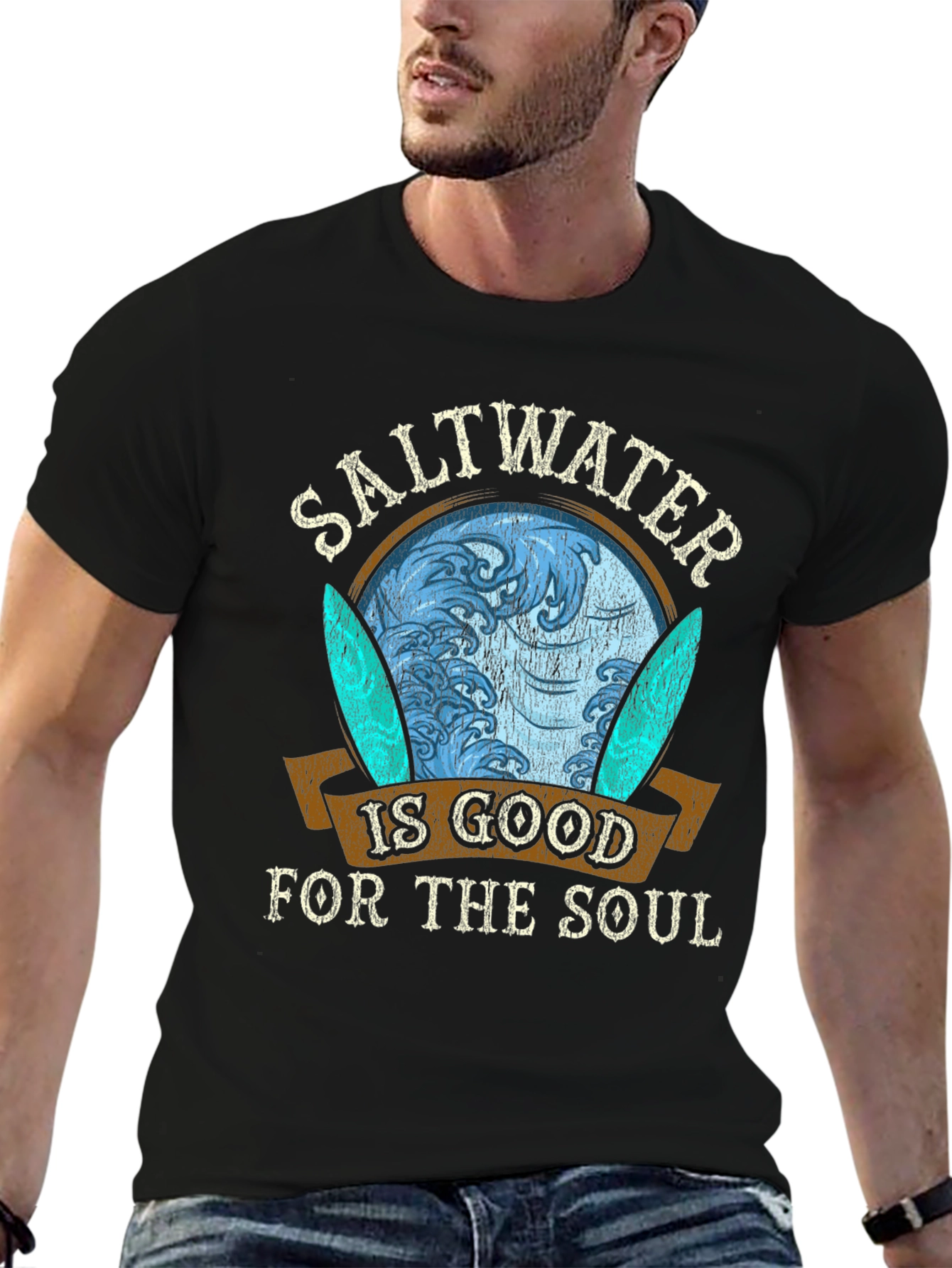 Saltwater is Good for the Soul Graphic T-Shirt