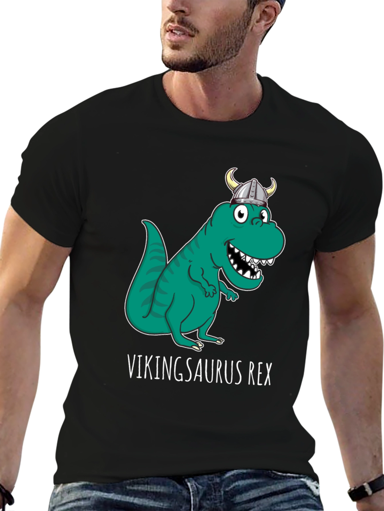 Vikingsaurus Rex T-Shirt - Funny Dinosaur Viking Tee
