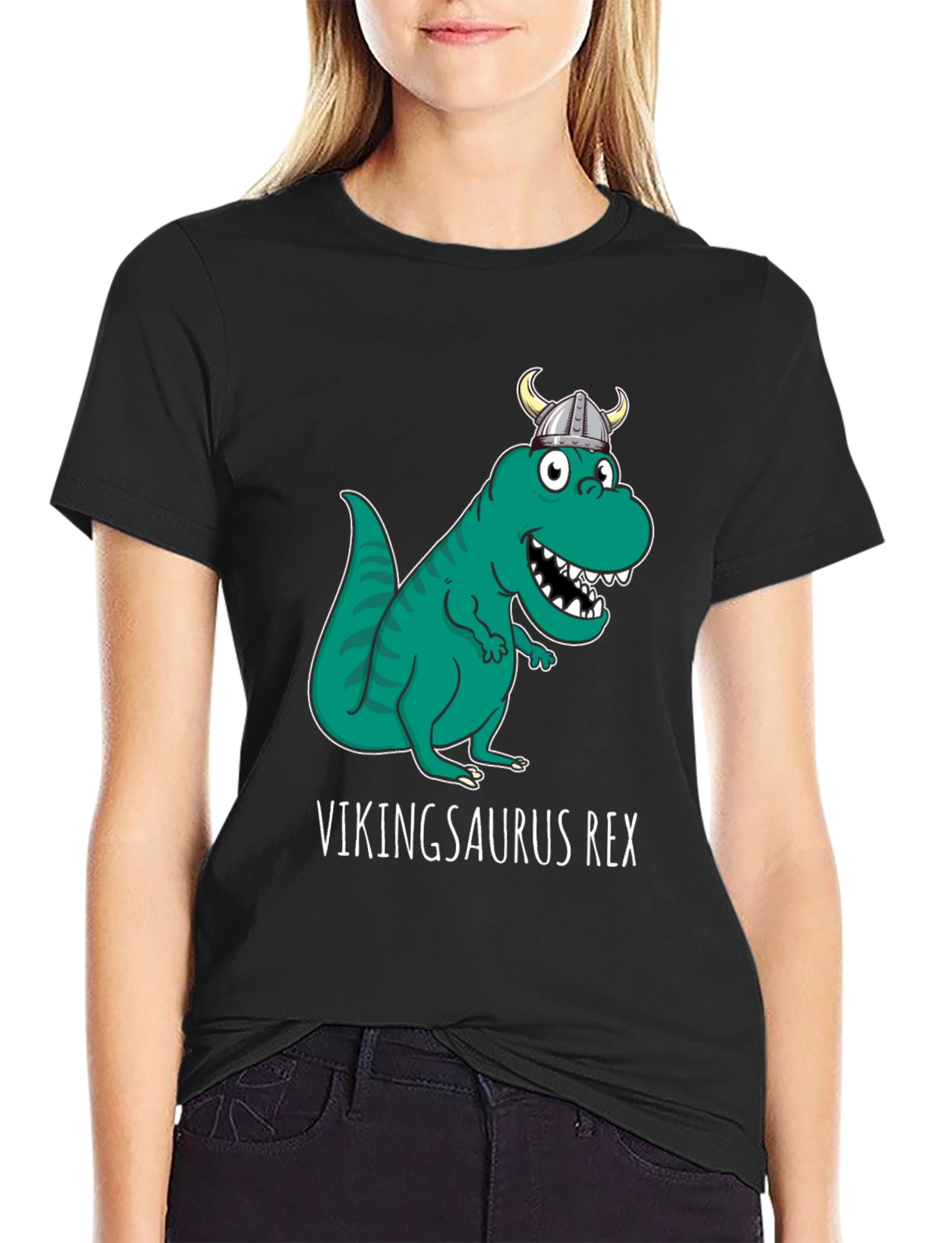Vikingsaurus Rex T-Shirt - Funny Dinosaur Viking Tee