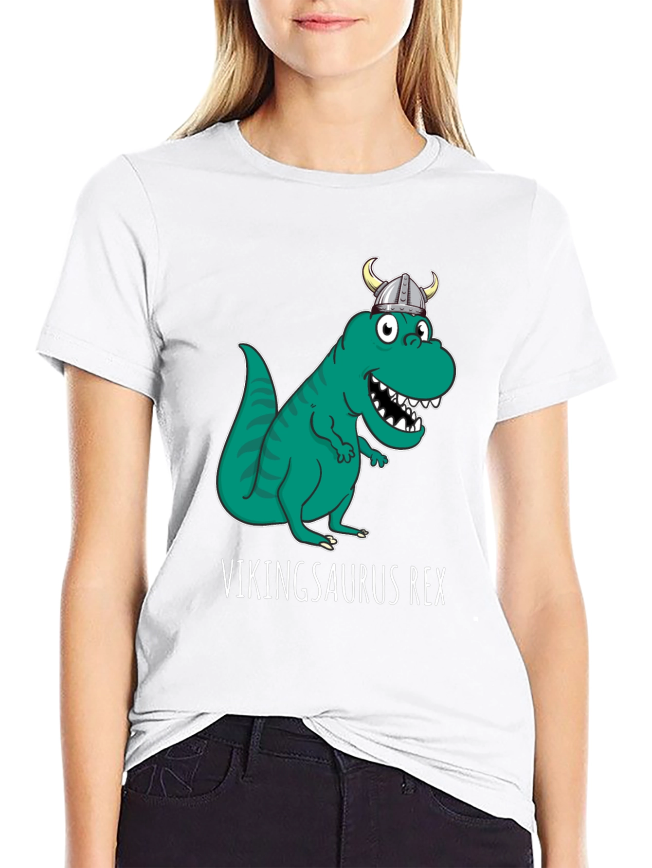 Vikingsaurus Rex T-Shirt - Funny Dinosaur Viking Tee