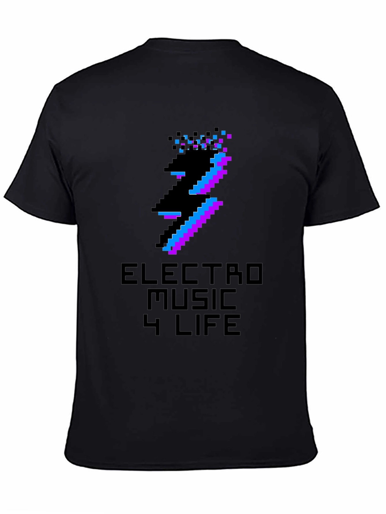 Electro Music Glitch T-Shirt - Pixel Art Rave Tee