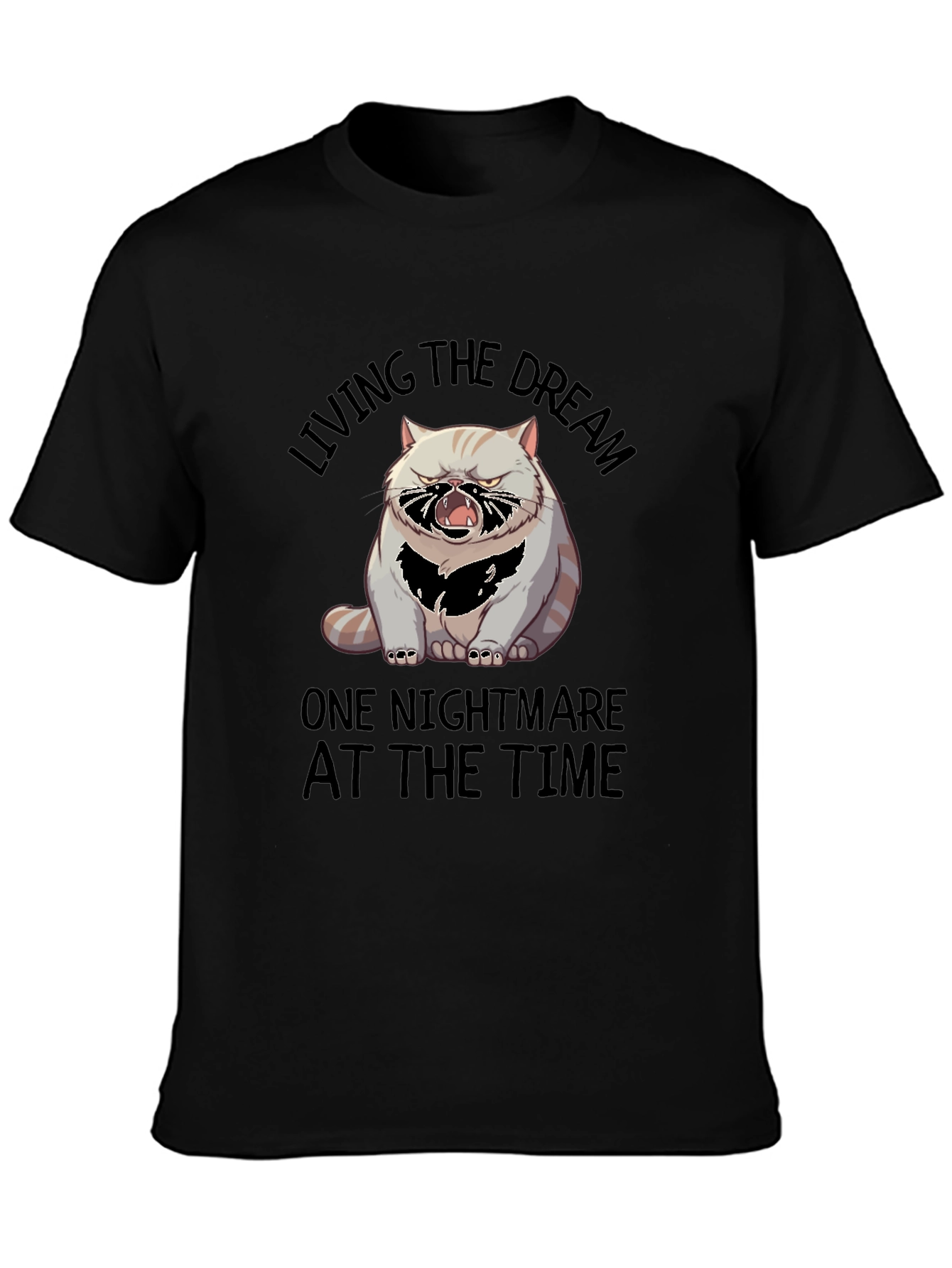 Living the Dream Cat Graphic T-Shirt