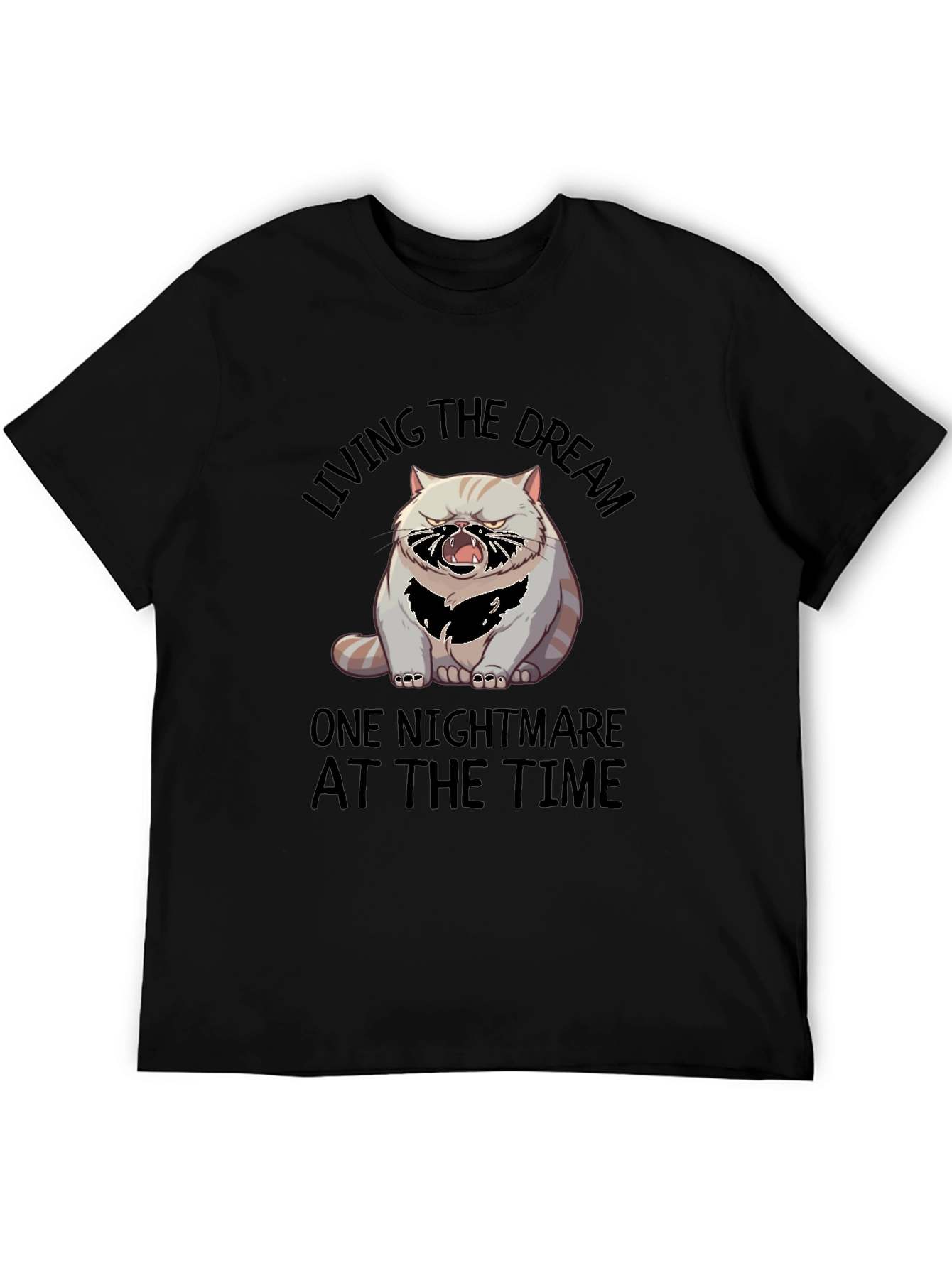 Living the Dream Cat Graphic T-Shirt