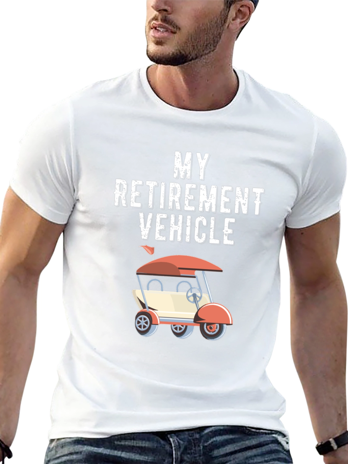 Retirement Vehicle Golf Cart T-Shirt