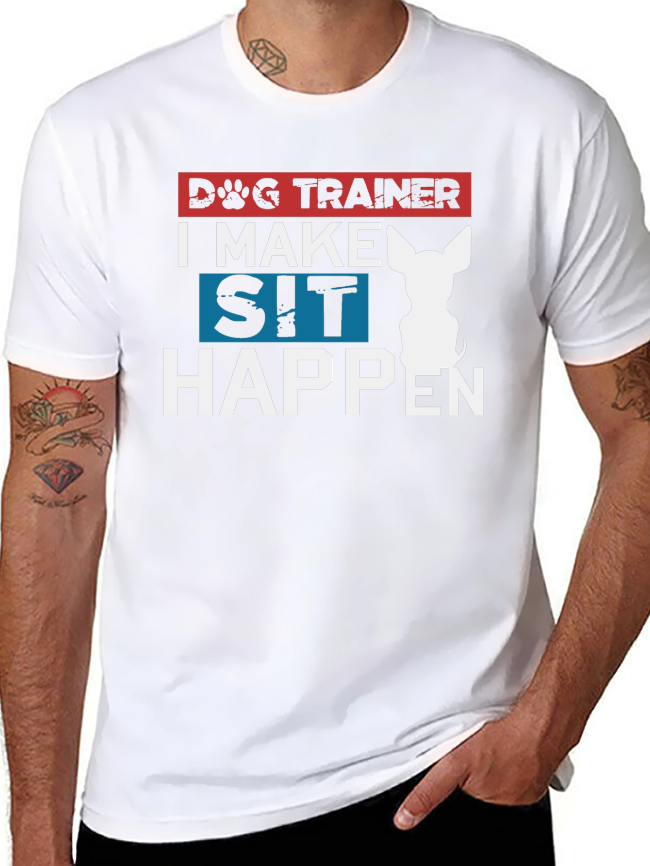 Dog Trainer T-Shirt - I Make Sit Happen