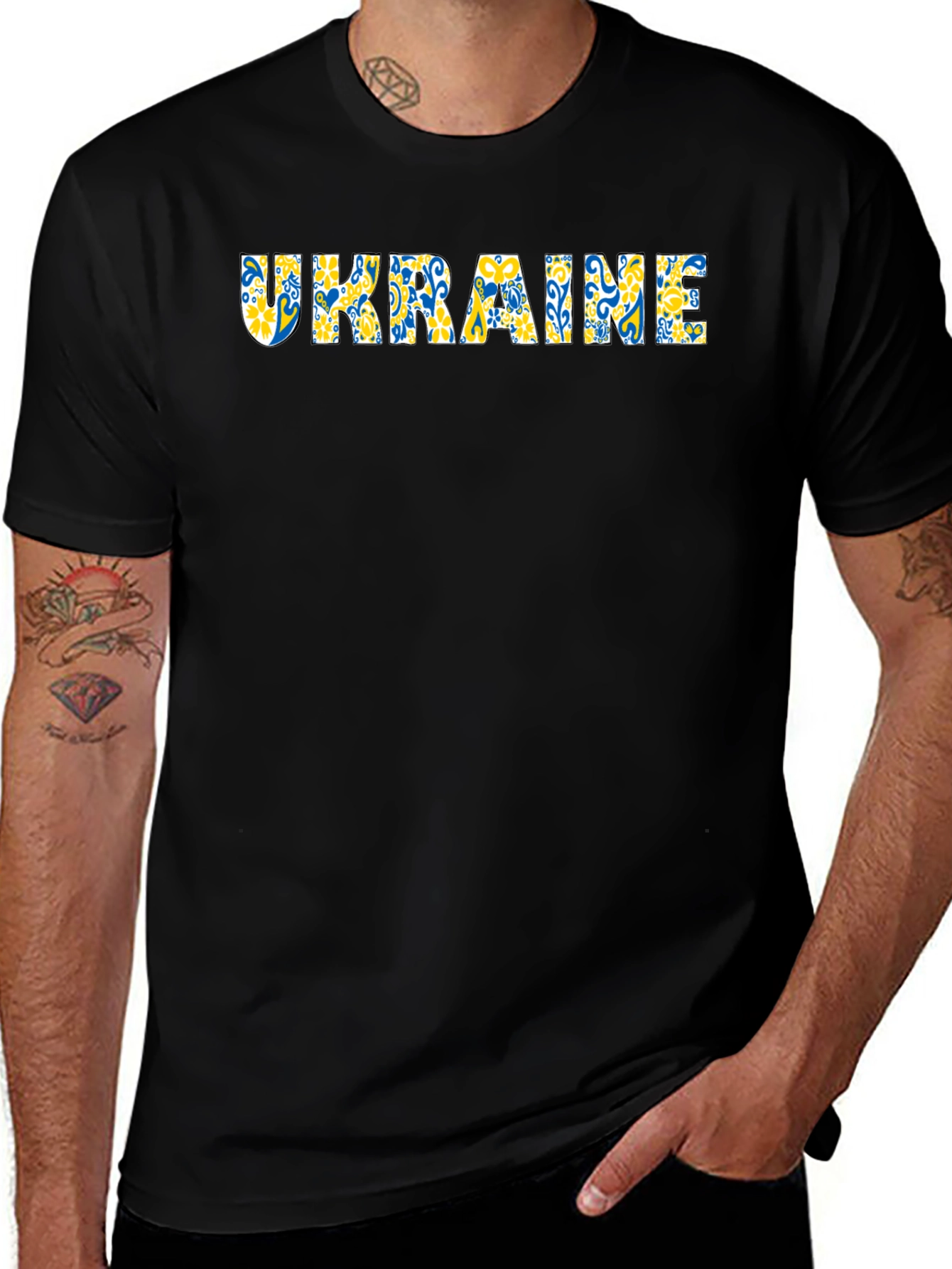 Ukraine Flag Graphic T-Shirt