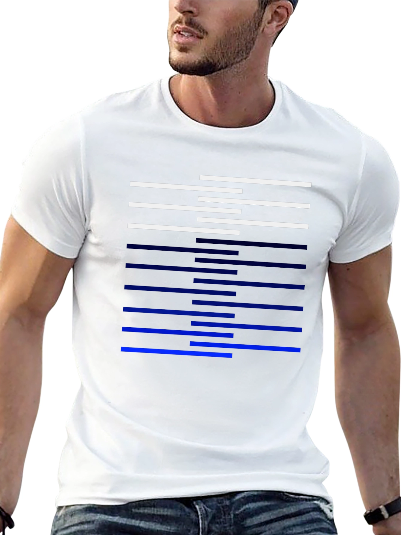 Abstract Line Design T-Shirt