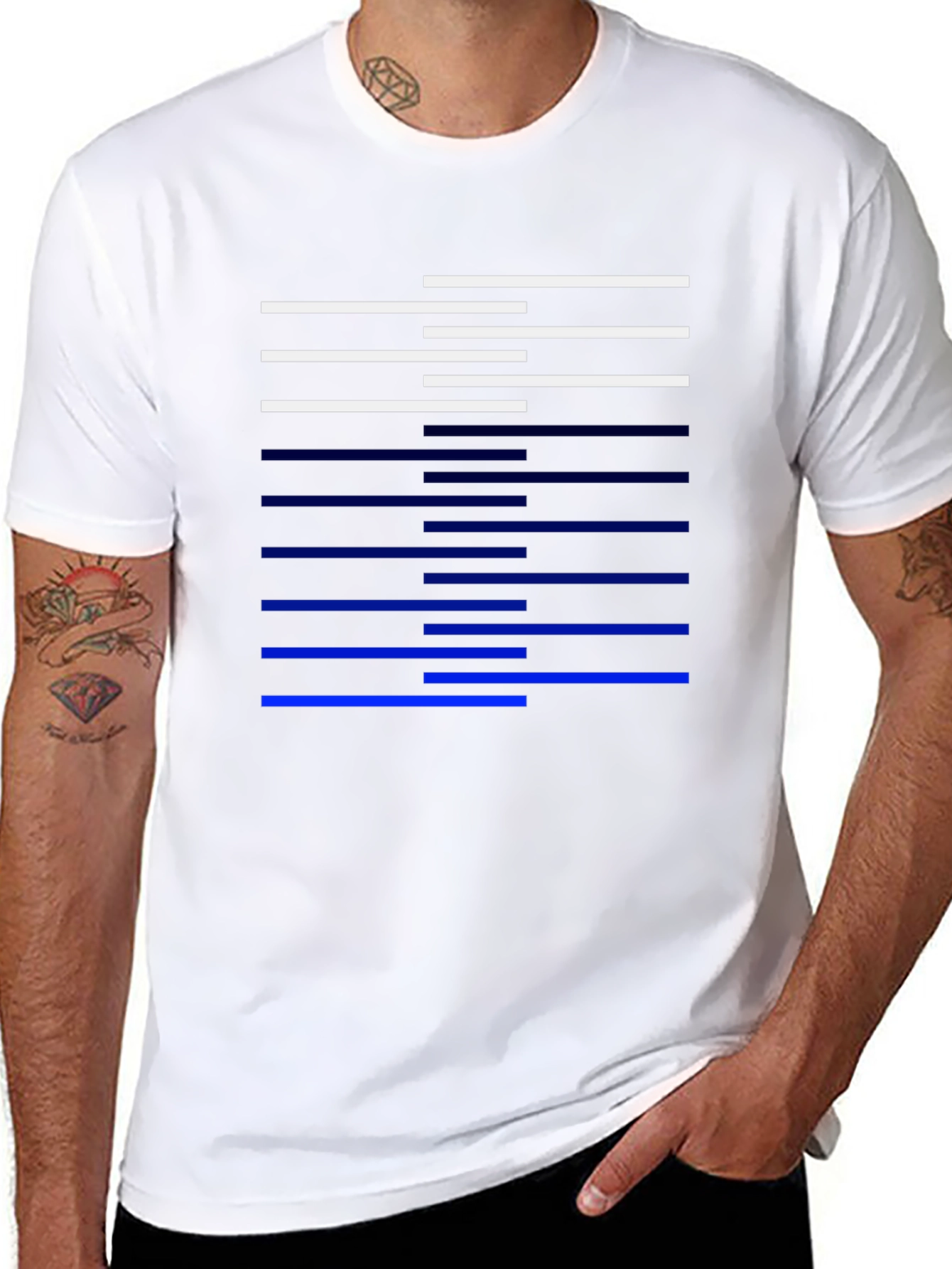 Abstract Line Design T-Shirt
