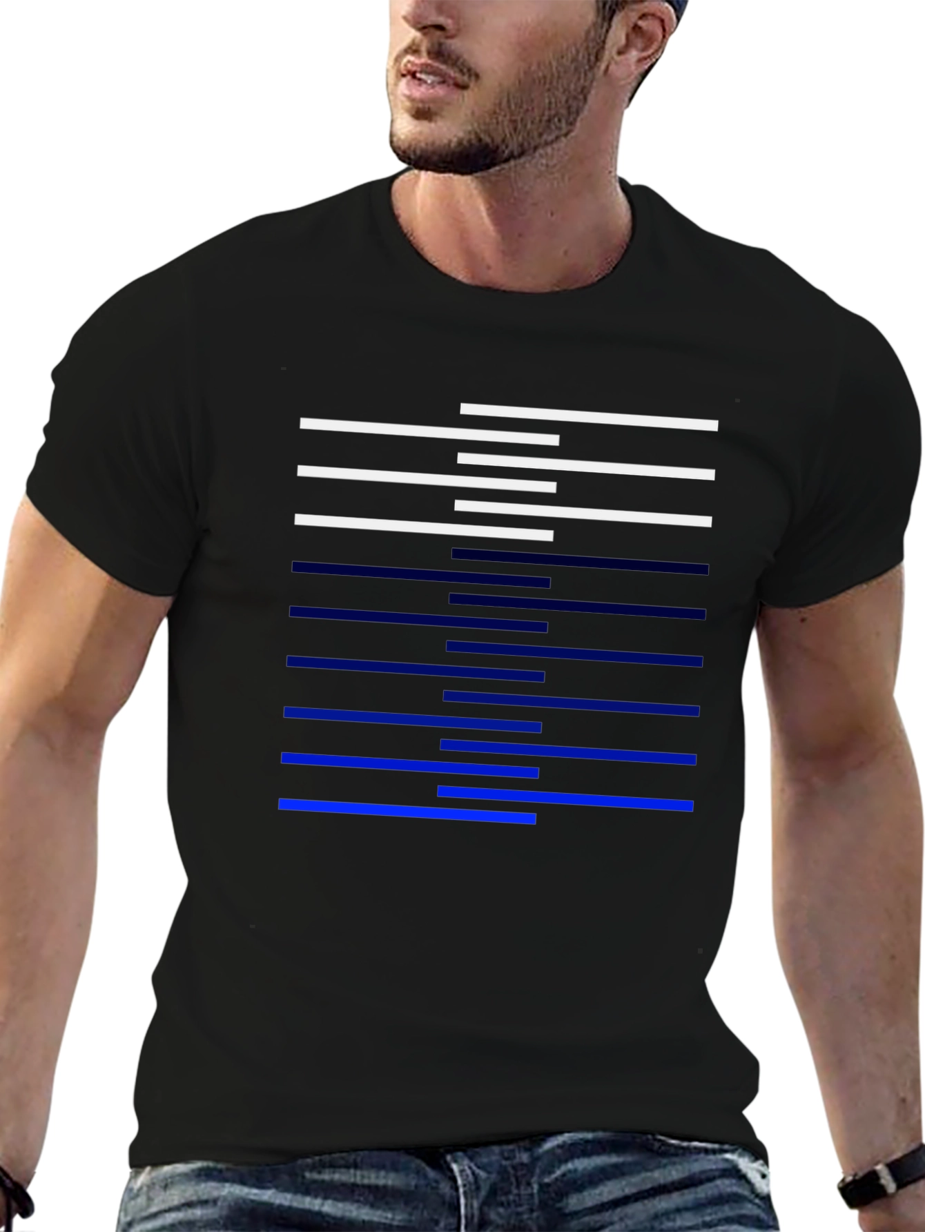 Abstract Line Design T-Shirt