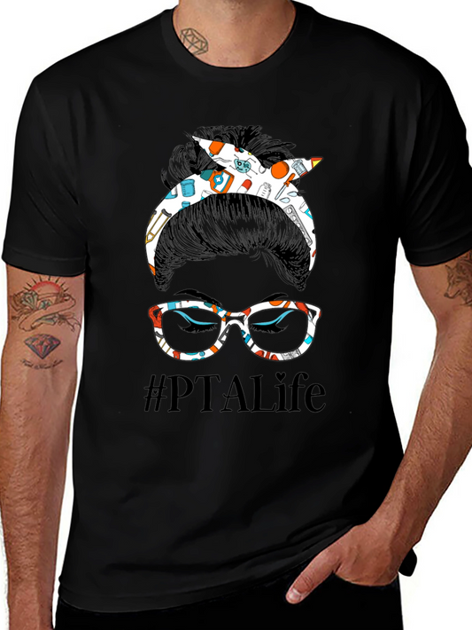 #PTALife Messy Bun T-Shirt - Physical Therapy Assistant Tee