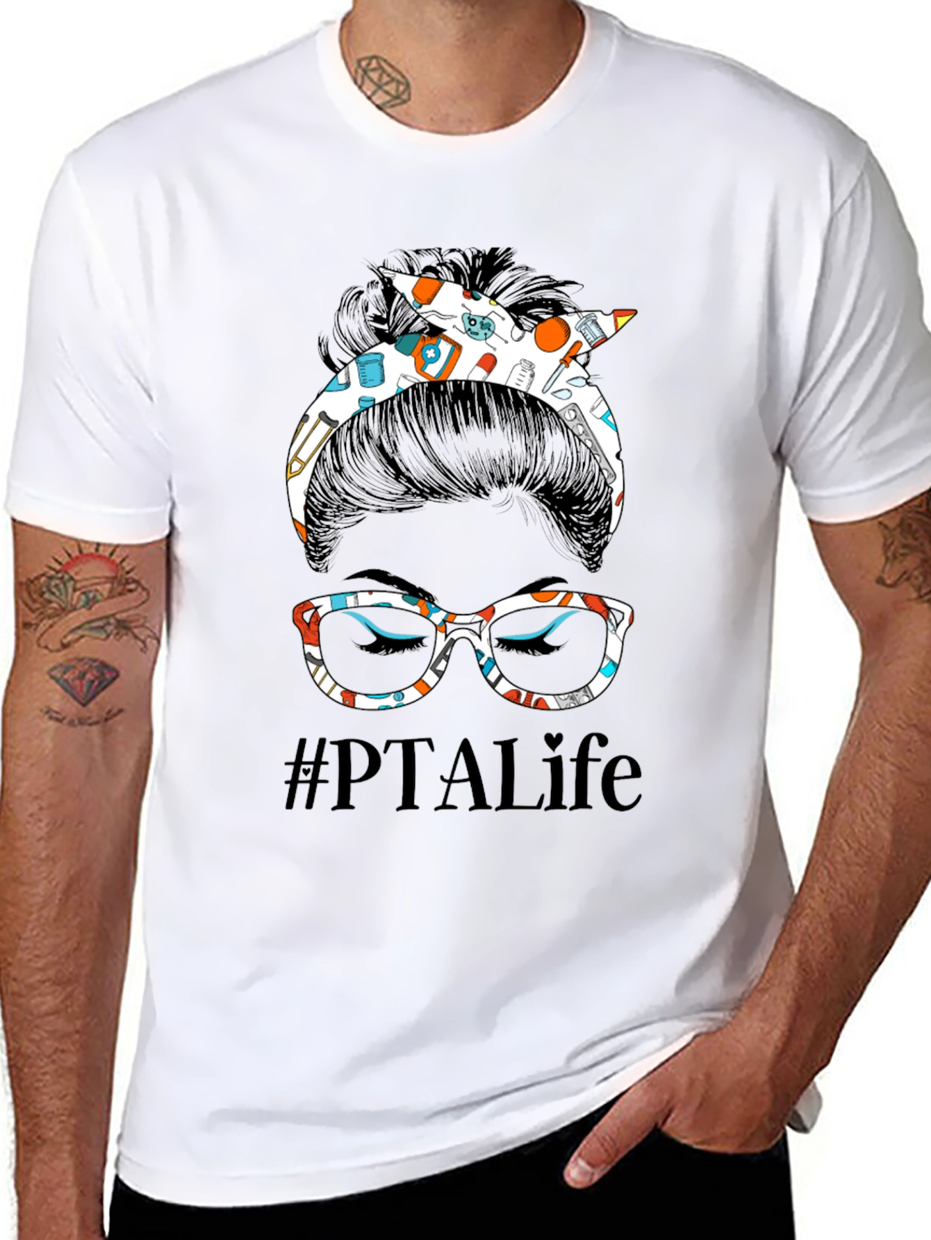 #PTALife Messy Bun T-Shirt - Physical Therapy Assistant Tee