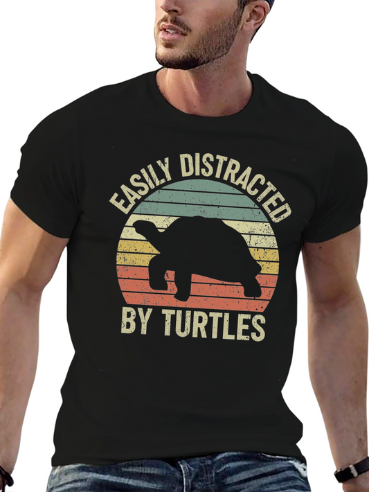 Easily Distracted by Turtles Graphic Tee