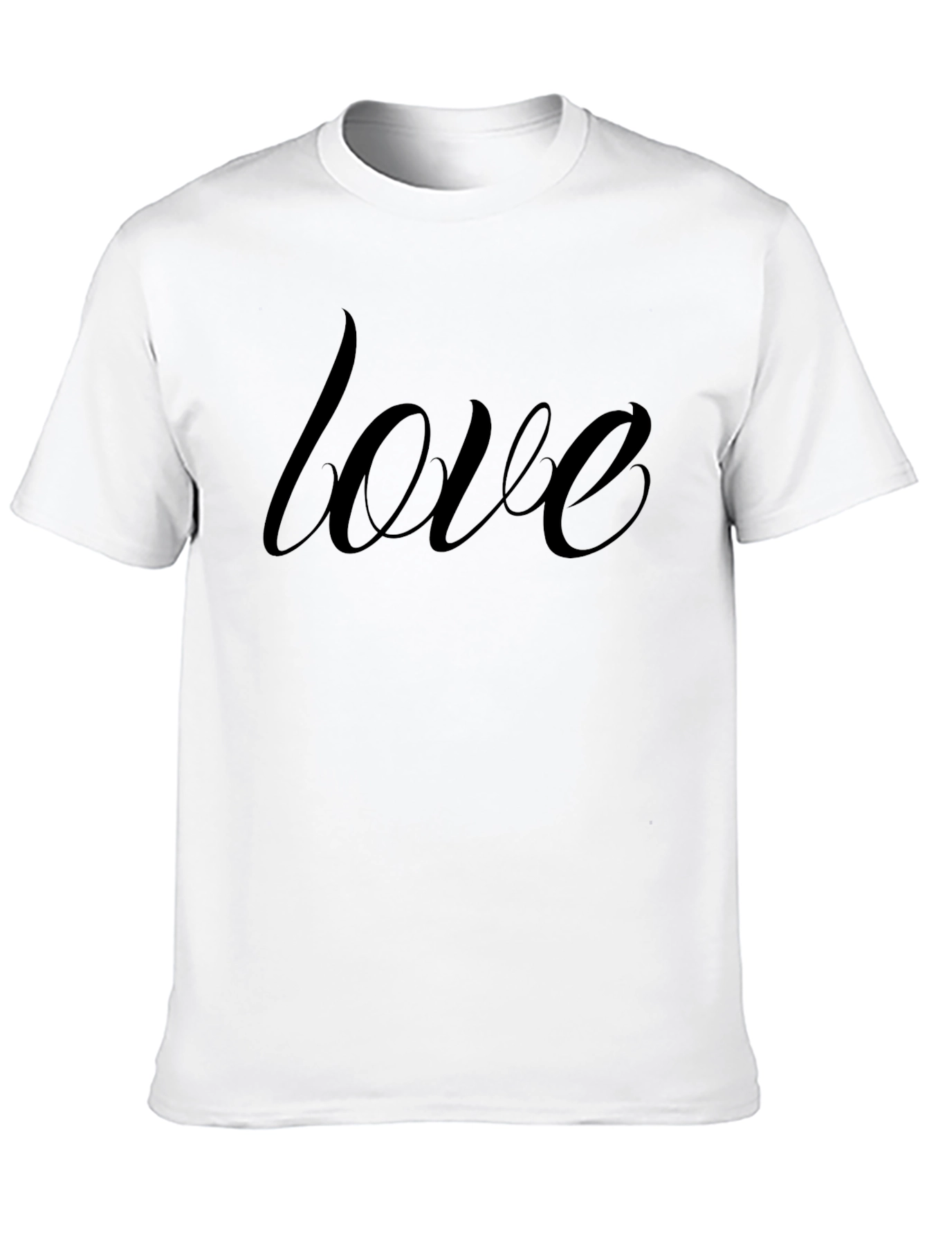 Love T-Shirt - Casual Black Tee for Men