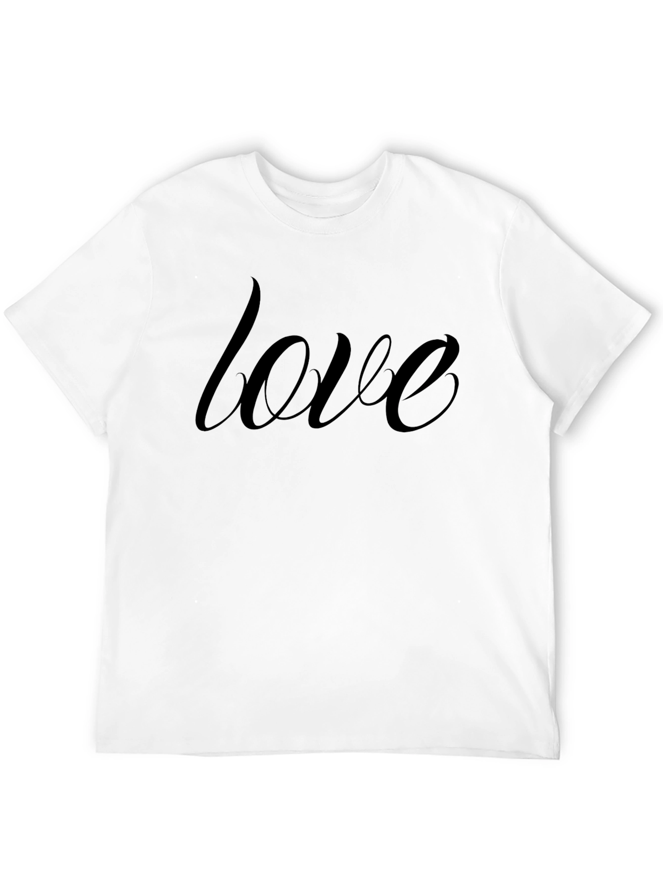 Love T-Shirt - Casual Black Tee for Men