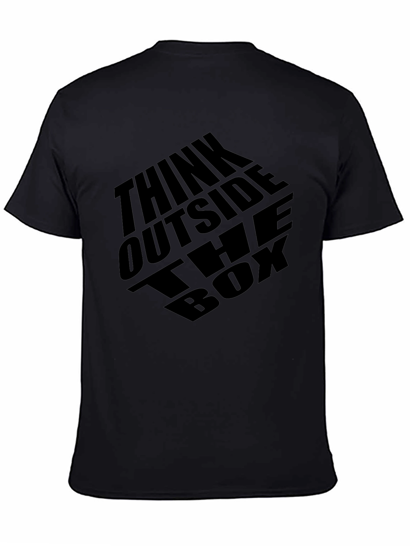 Think Outside the Box Graphic Tee - Black